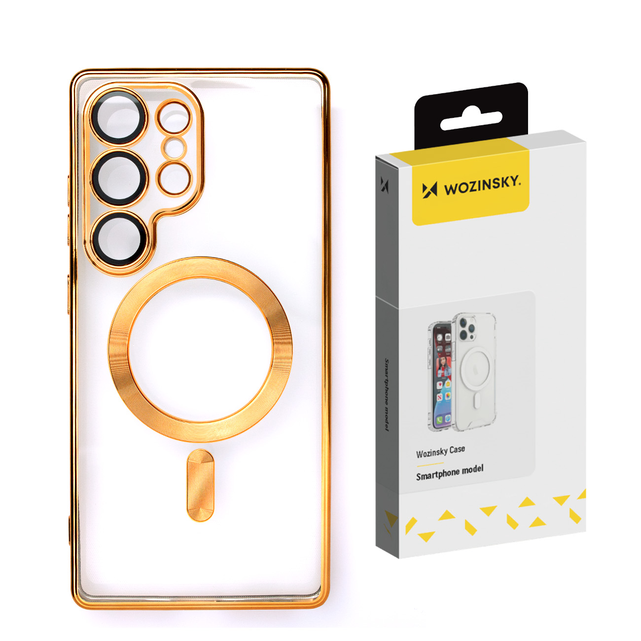 Etui plecki na Samsung Galaxy S25+ Electroplated Case z Magsafe – złote Etui plecki na Samsung Galaxy S25+ Electroplated Case z Magsafe – złote