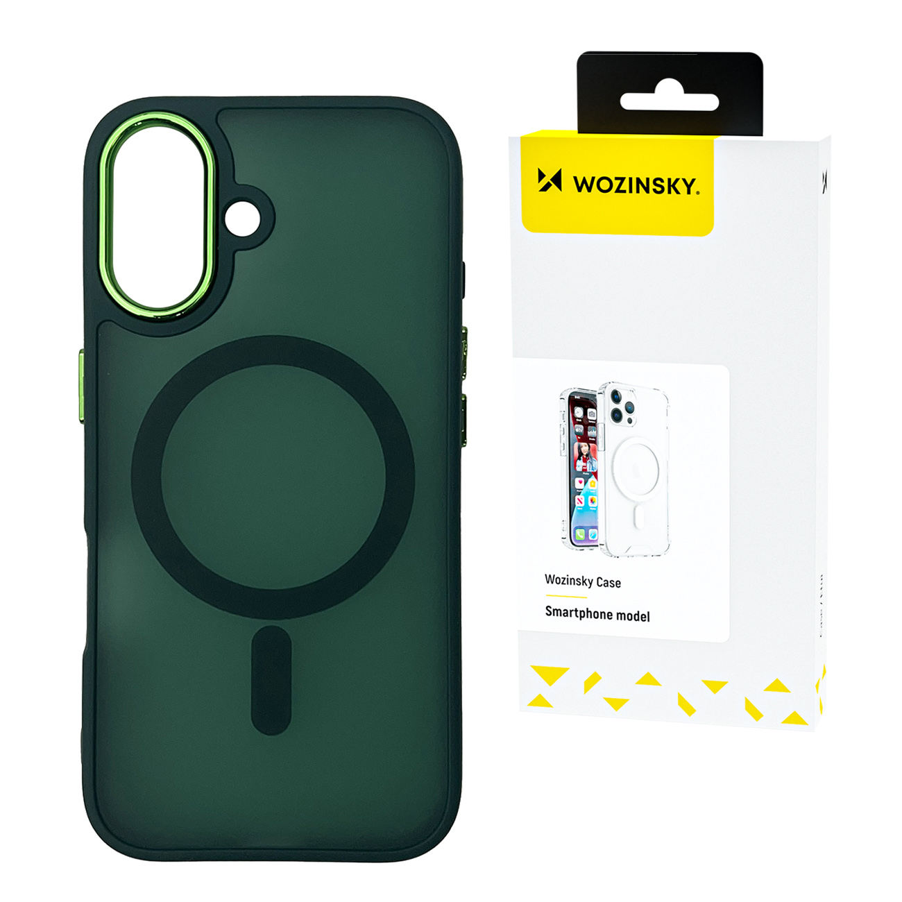 Etui plecki na Samsung Galaxy S25 Fashion Case MagSafe – zielone