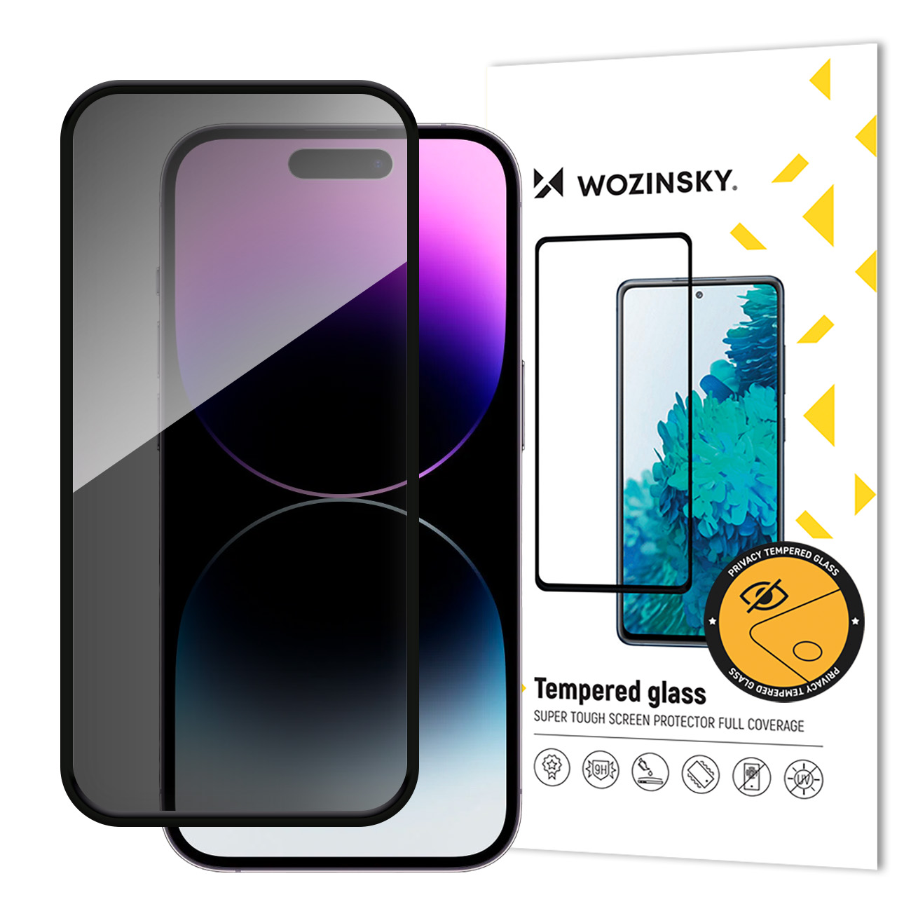 Szkło hartowane prywatyzujące na iPhone 16 z filtrem anti-spy Privacy Glass