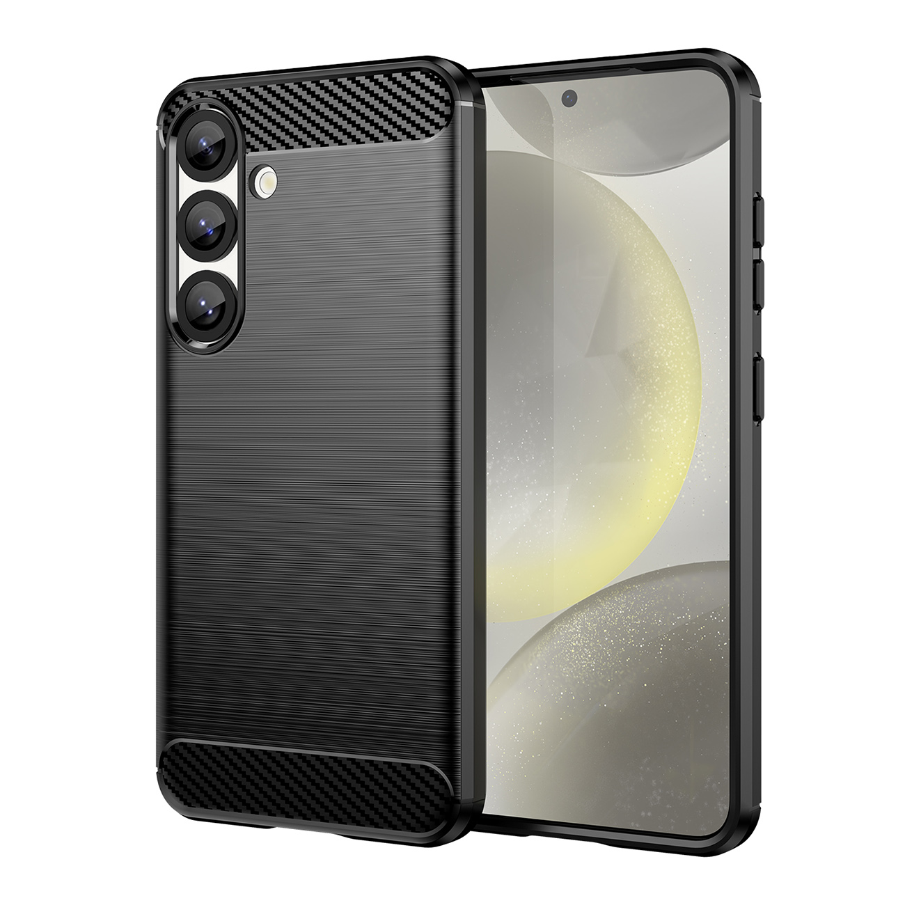 Etui elastyczne silikonowe na Xiaomi Poco F7 Ultra Carbon Case – czarne Etui elastyczne silikonowe na Xiaomi Poco F7 Ultra Carbon Case – czarne