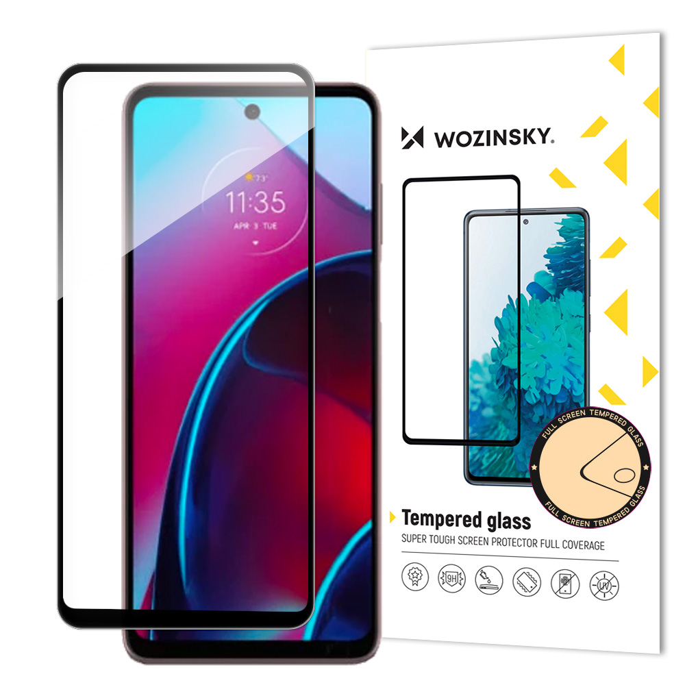 Szkło hartowane do Motorola Moto G Stylus 2022 9H na cały ekran z czarną ramką Tempered Glass Szkło hartowane do Motorola Moto G Stylus 2022 9H na cały ekran z czarną ramką Tempered Glass