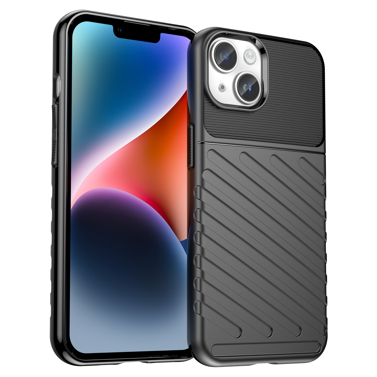 Pancerny pokrowiec etui na iPhone 14 Plus Thunder Case – czarny