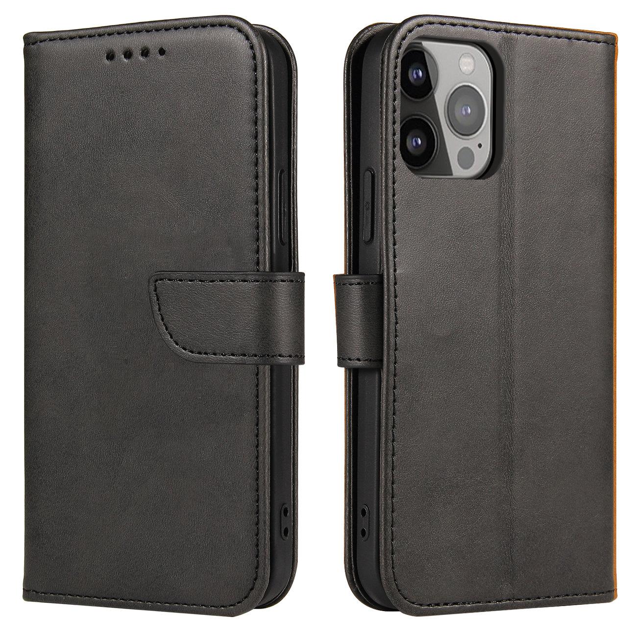 Etui pokrowiec z klapką portfel podstawka na Samsung Galaxy S23+ Magnet Case – czarny