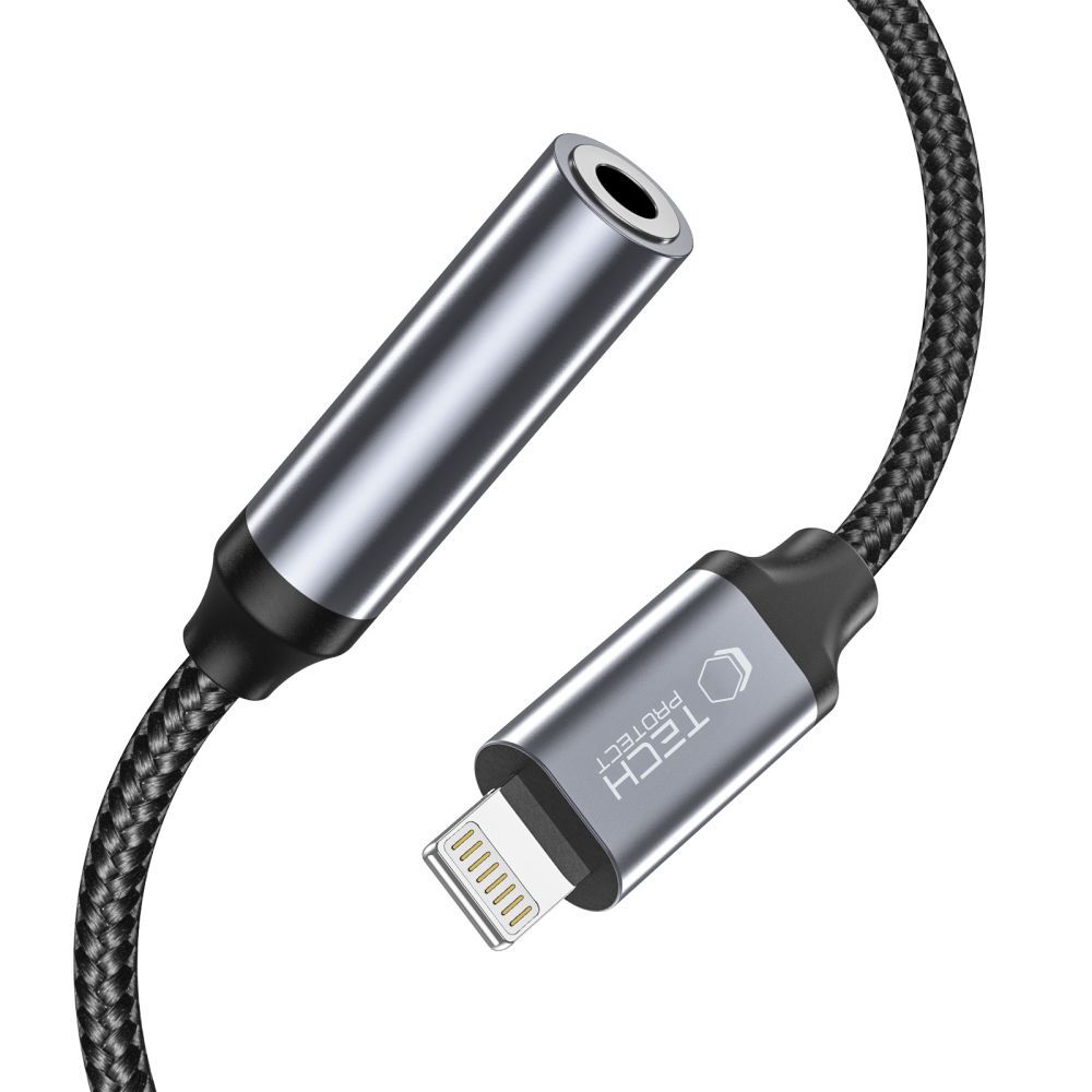 Adapter przejściówka iPhone Lightning – mini jack 3.5mm – czarny Adapter przejściówka iPhone Lightning – mini jack 3.5mm – czarny