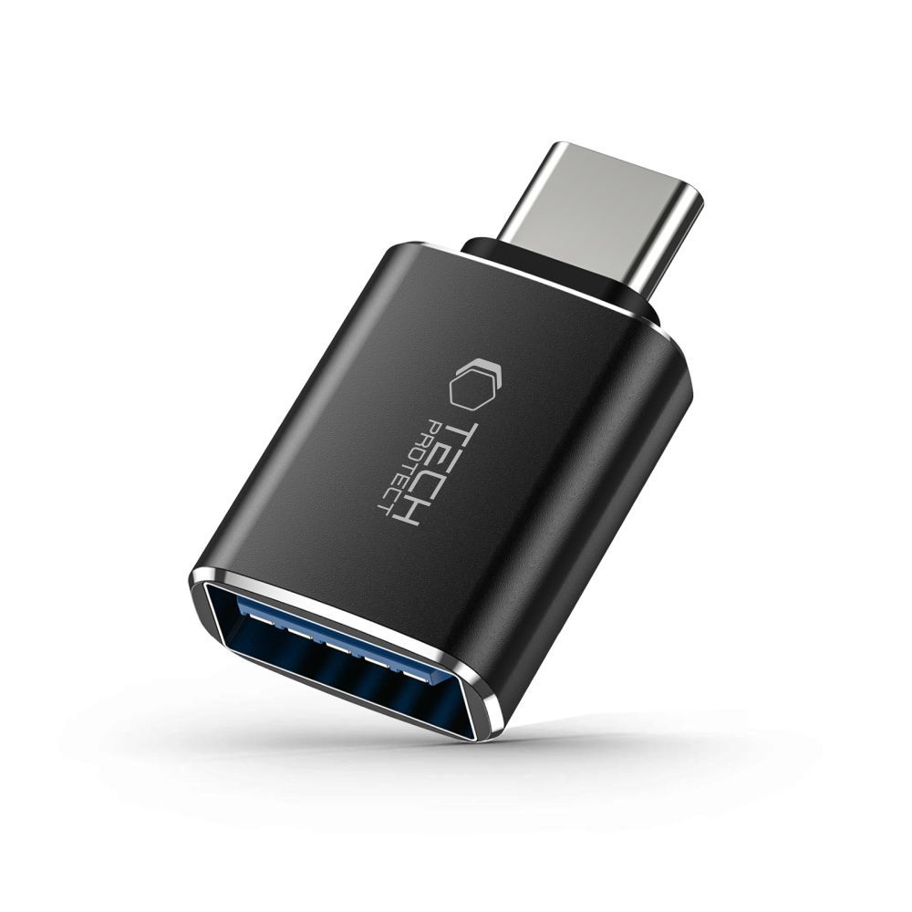 Adapter przejsciówka USB-C (męski) – USB-A (żeński) OTG – czarny Adapter przejsciówka USB-C (męski) – USB-A (żeński) OTG – czarny