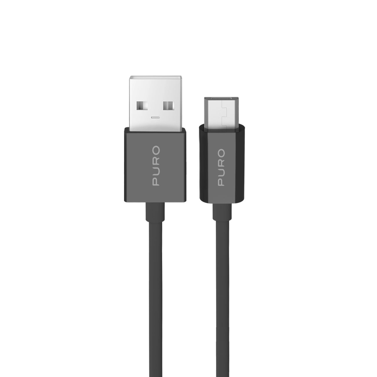 Kabel przewód USB-A – microUSB TPE 12W 1m – czarny