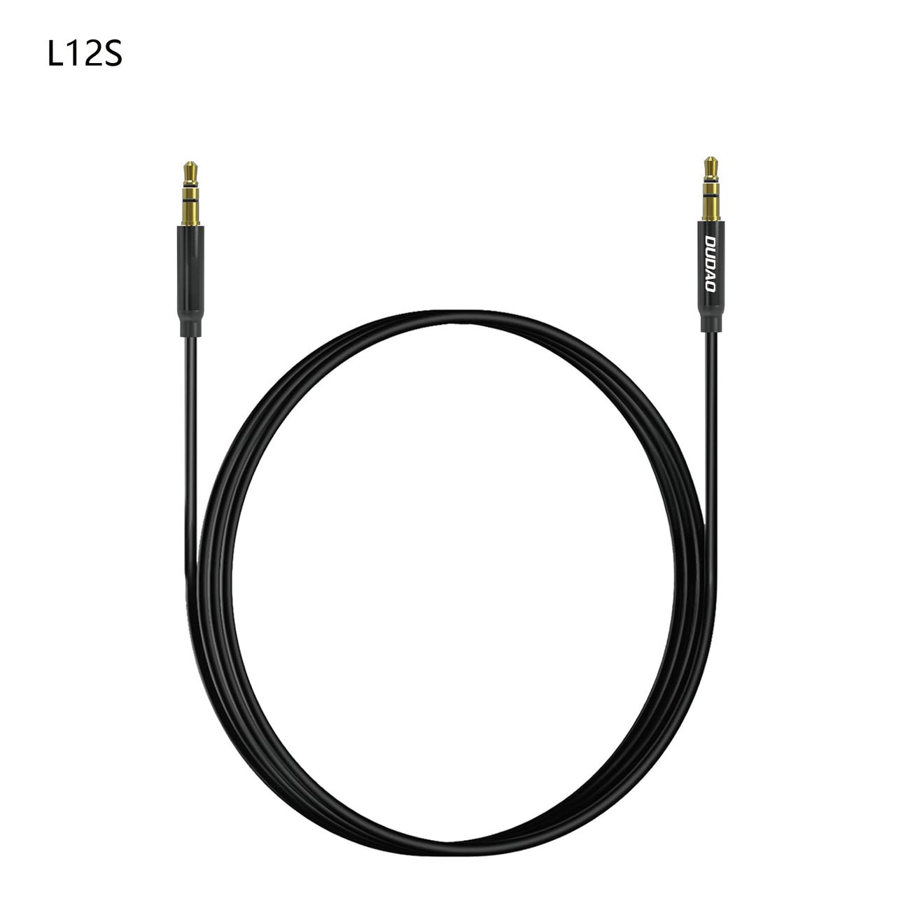 Kabel przewód stereo AUX mini jack 3.5mm 1m – czarny