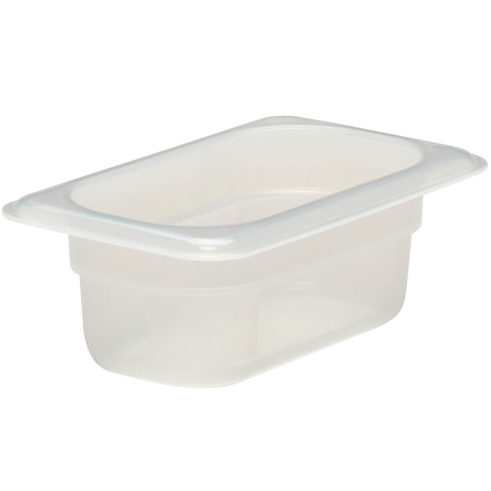Pojemnik gastronomiczny z polipropylenu transparentny GN 1/9 wys. 65 mm 0.57 l Pojemnik gastronomiczny z polipropylenu transparentny GN 1/9 wys. 65 mm 0.57 l