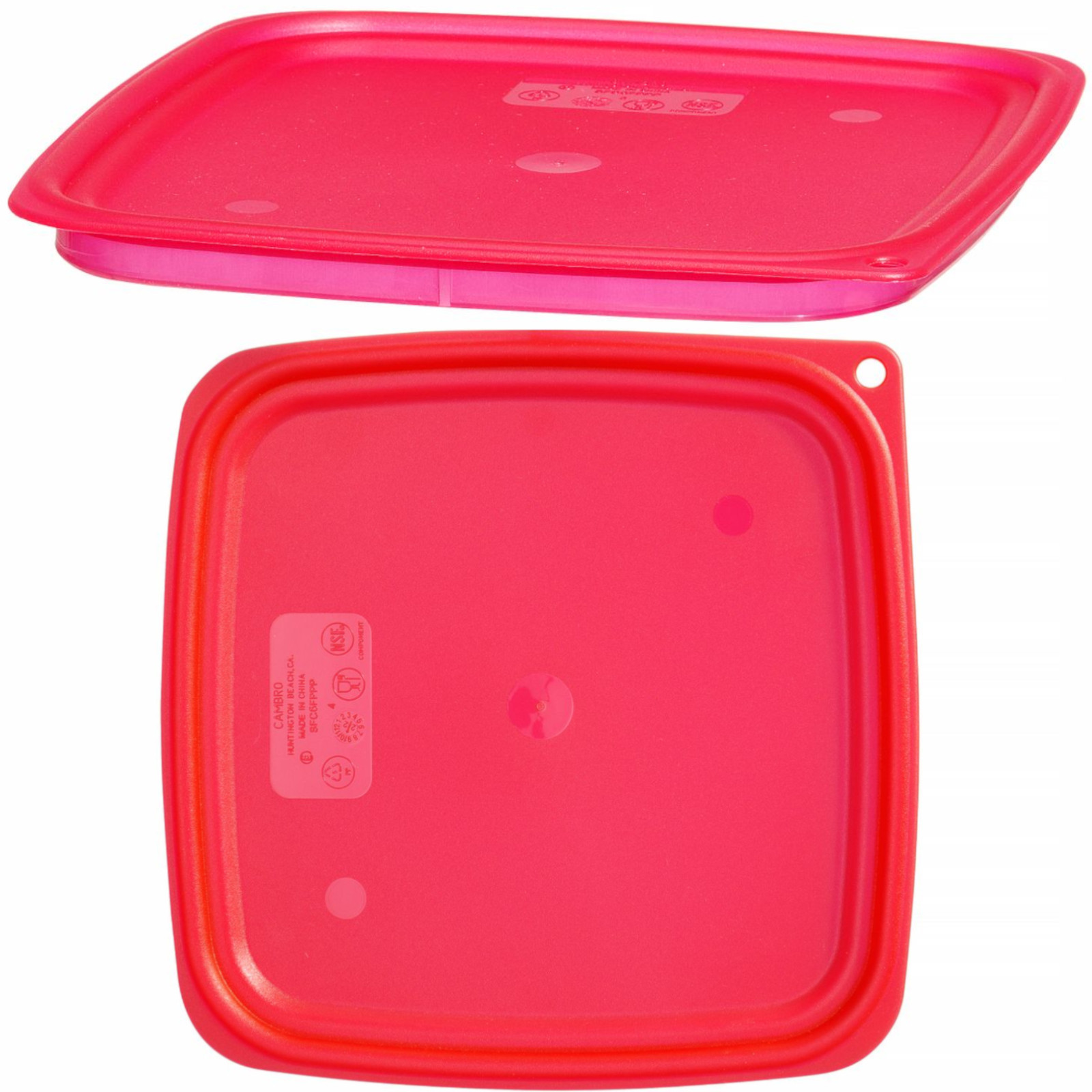 Pokrywka do pojemnika CamSquares Fresh Pro 5.7 / 7.6 l 229x229x19 mm – czerwona