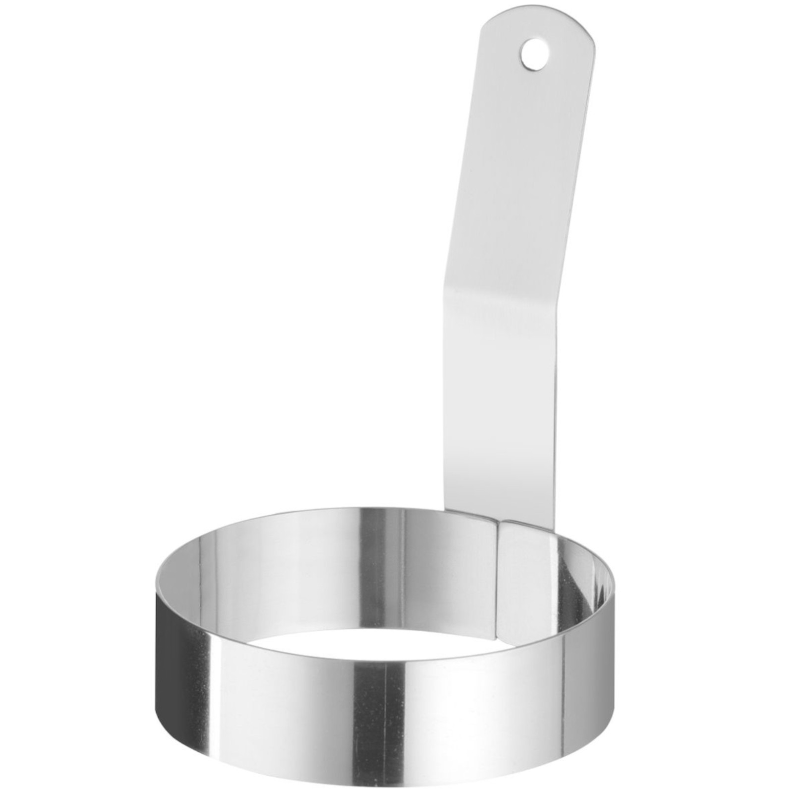 Forma obręcz pierścień z uchwytem do jajek sadzonych STAL śr. 88 mm Forma obręcz pierścień z uchwytem do jajek sadzonych STAL śr. 88 mm