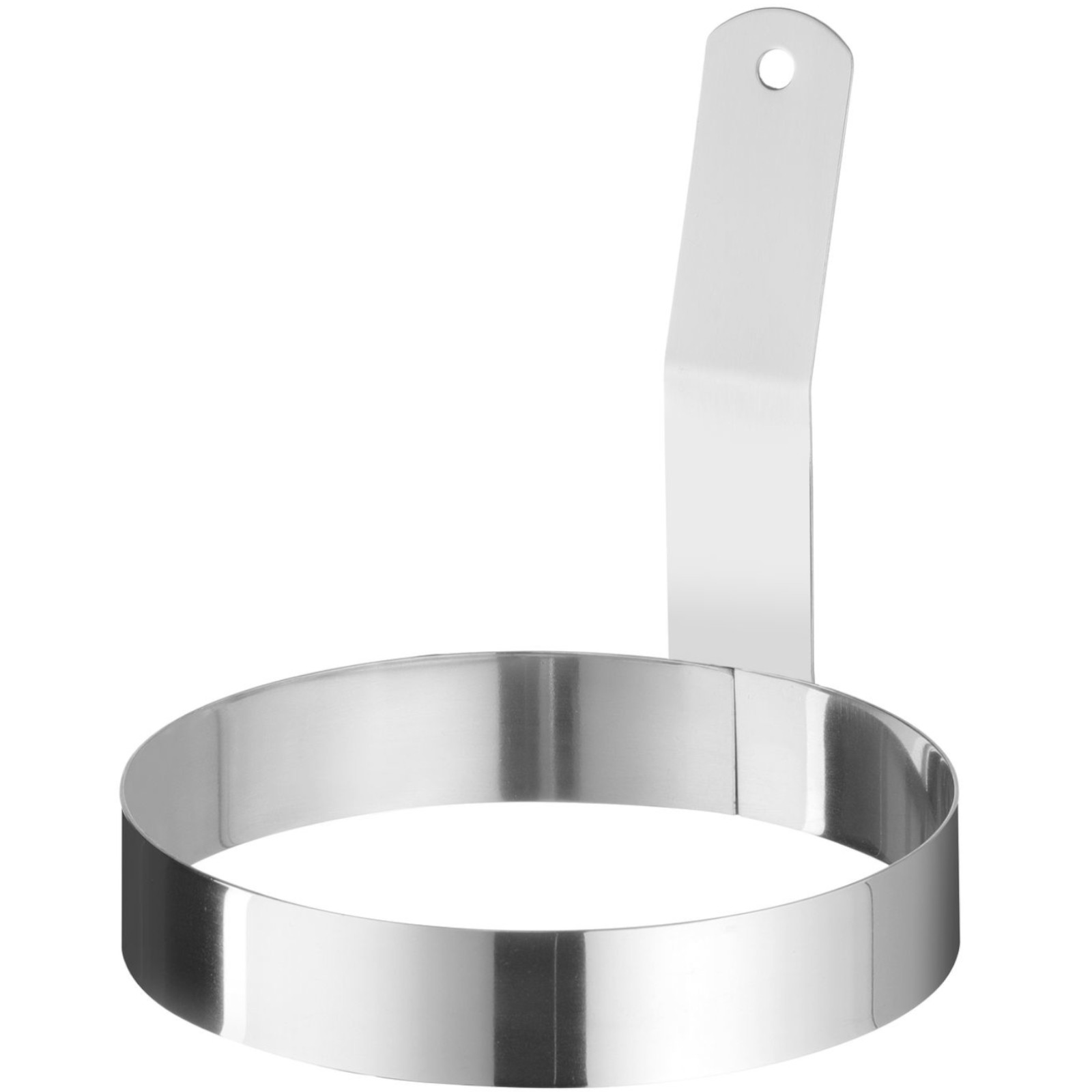 Forma obręcz pierścień z uchwytem do jajek sadzonych STAL śr. 128 mm Forma obręcz pierścień z uchwytem do jajek sadzonych STAL śr. 128 mm