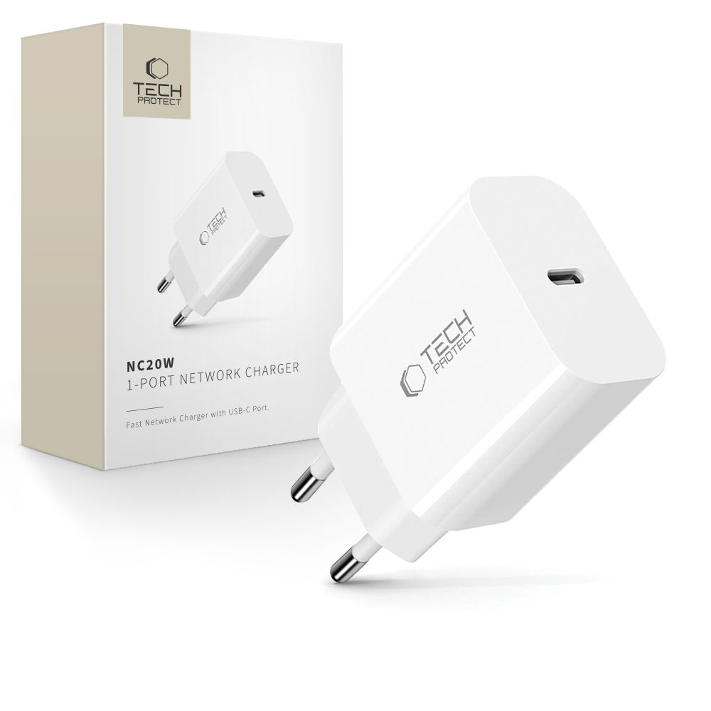 Ładowarka sieciowa NC20W USB-C 20W – biała