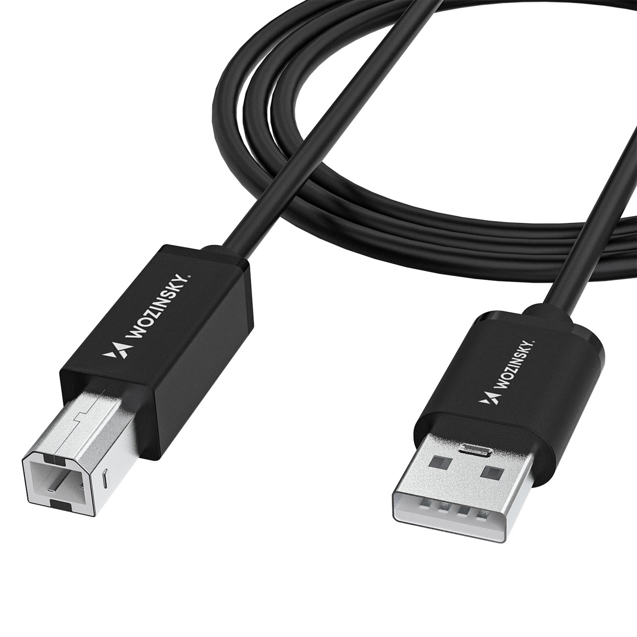Kabel przewód do drukarki skanera USB-B – USB-A 480Mb/s 1m – czarny