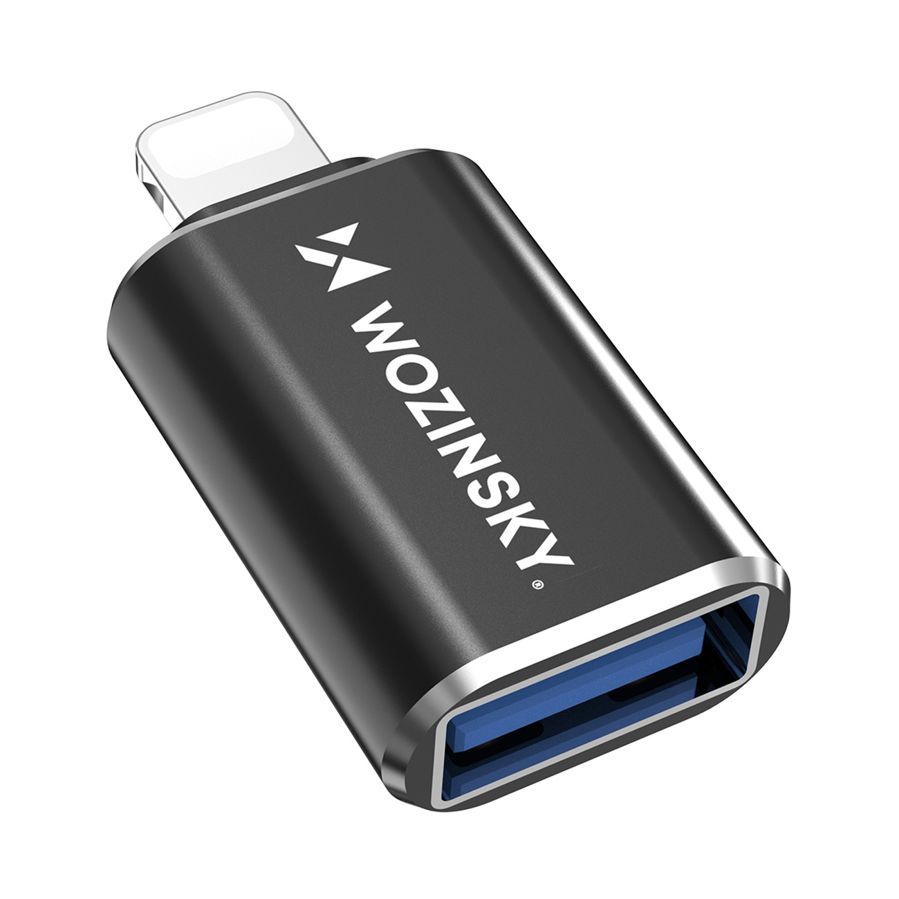 Adapter przejściówka iPhone Lightning – USB-A OTG – czarny Adapter przejściówka iPhone Lightning – USB-A OTG – czarny