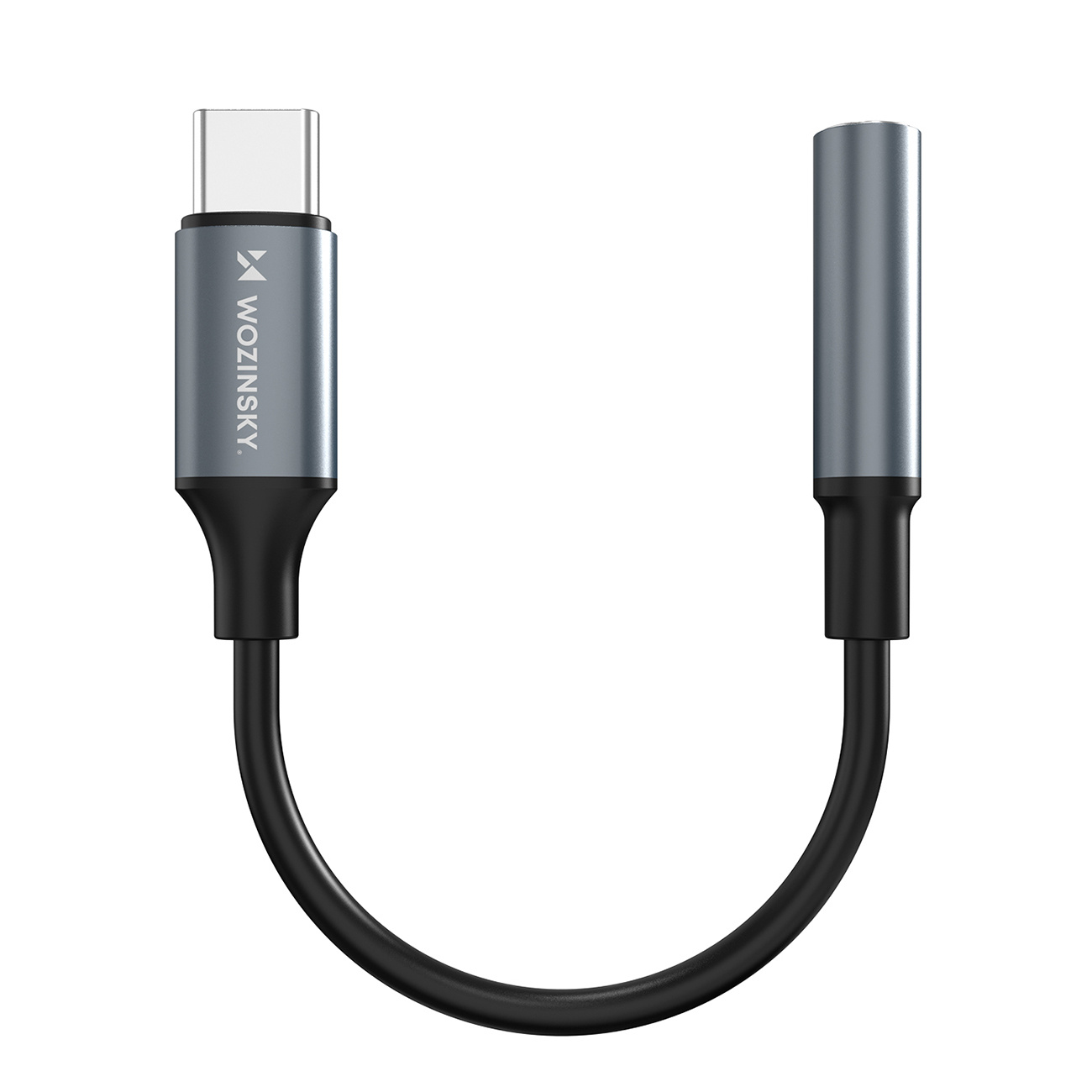 Adapter przejściówka USB-C – mini jack 3.5mm – czarny Adapter przejściówka USB-C – mini jack 3.5mm – czarny