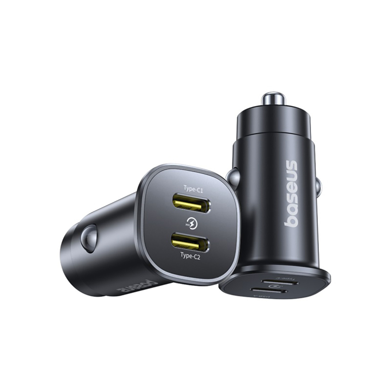 Ładowarka samochodowa 2 x USB-C 30W – czarna Ładowarka samochodowa 2 x USB-C 30W – czarna