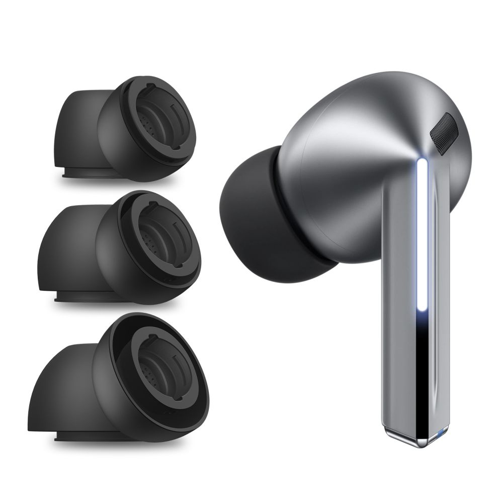 Nakładki do słuchawek Samsung Galaxy Buds 3 Pro w rozmiarach S / M / L czarne – 3 szt. Nakładki do słuchawek Samsung Galaxy Buds 3 Pro w rozmiarach S / M / L czarne – 3 szt.