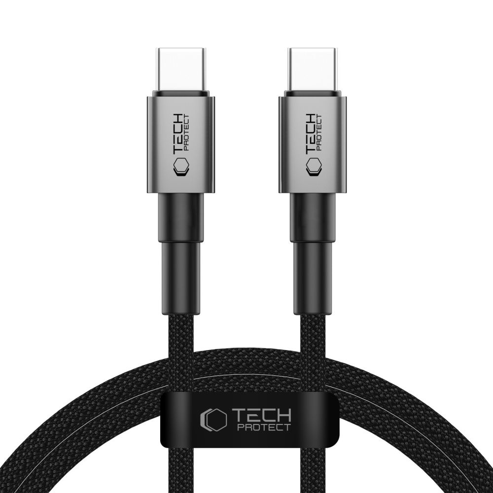 Kabel przewód UltraBoost DNA USB-C PD 100W 5A 100 cm – szary