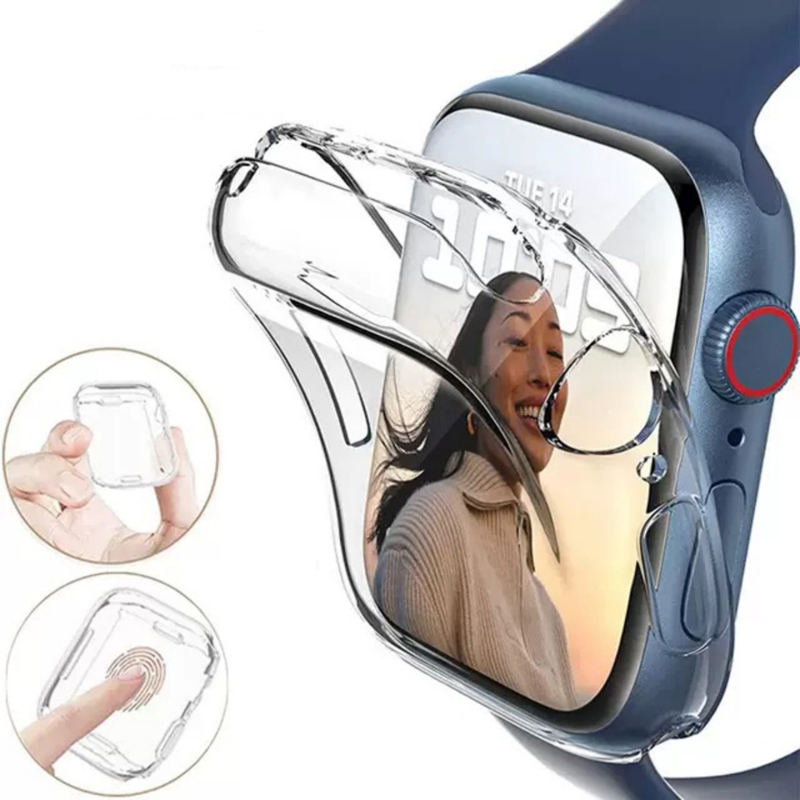 Etui na Apple Watch Series 7/8/9 41 mm Ultra Clear Watch Case – przezroczyste