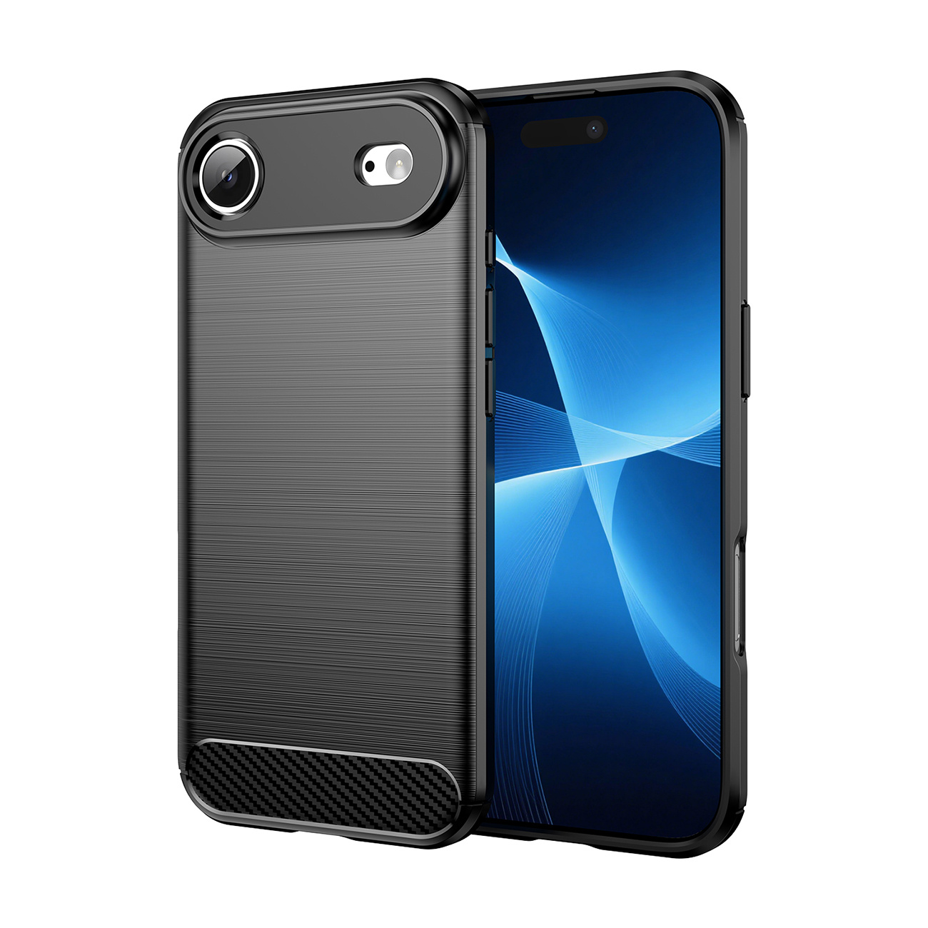 Etui pokrowiec plecki na iPhone 17 Air Carbon Case – czarne