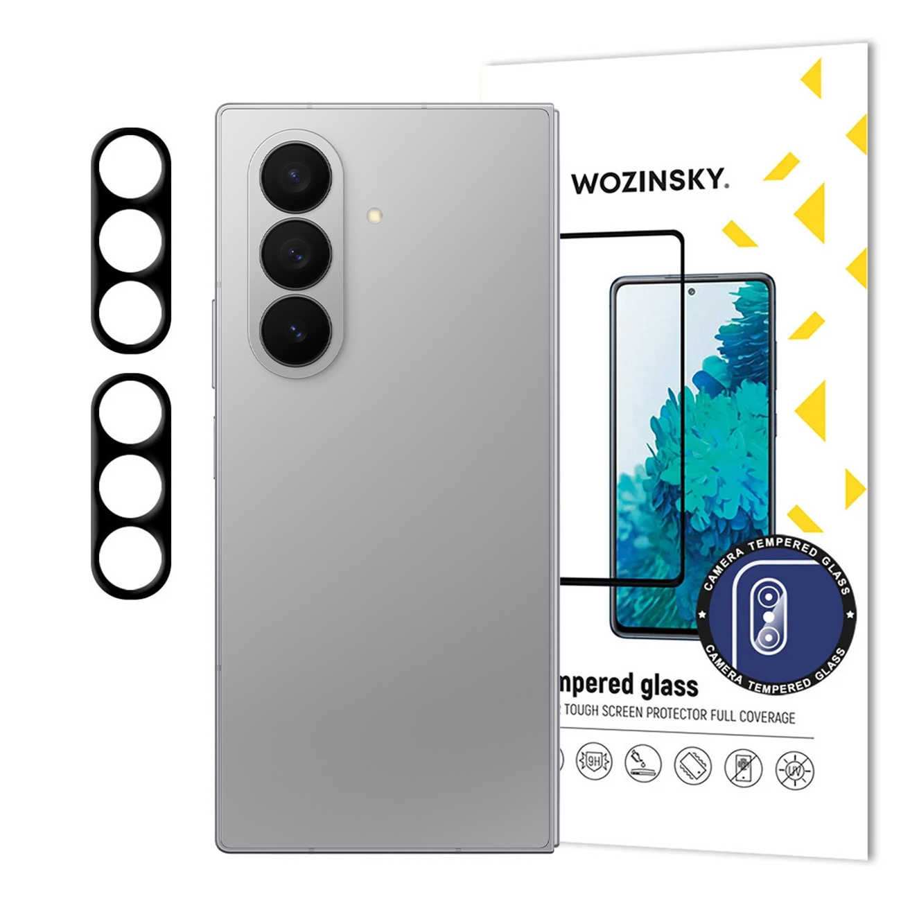 Szkło na aparat do Samsung Galaxy Z Fold 7 Full Camera Glass – 2 szt.