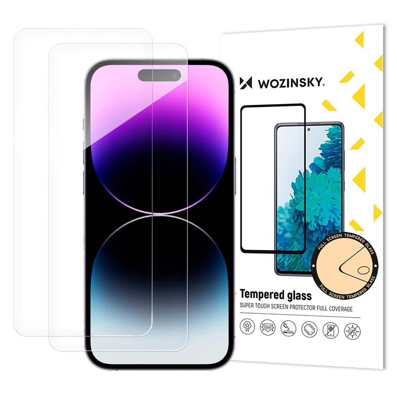 Szkło hartowane na iPhone 17 Pro / 16 Pro Tempered Glass – 2 szt. Szkło hartowane na iPhone 17 Pro / 16 Pro Tempered Glass – 2 szt.
