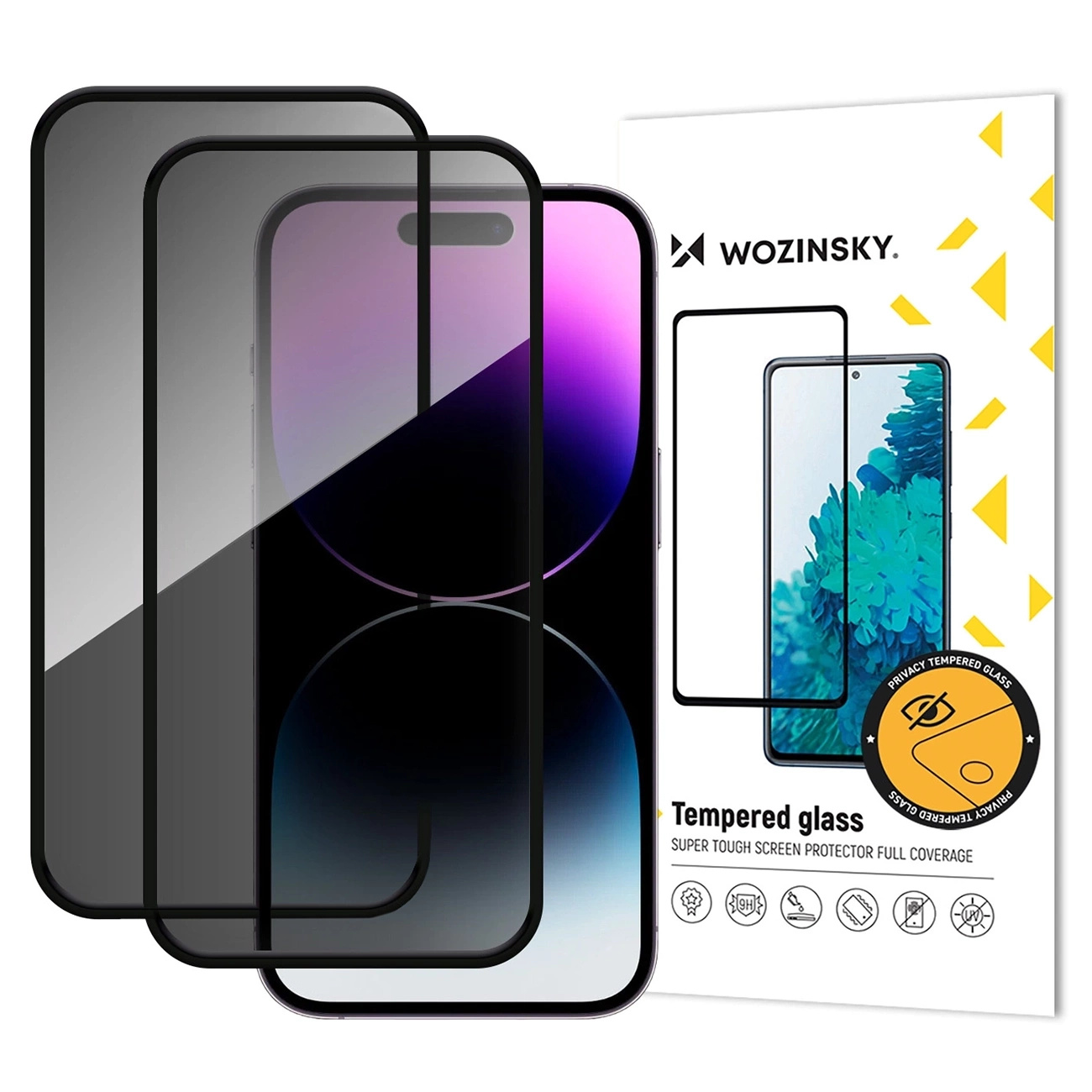 Szkło hartowane prywatyzujące na iPhone 17 Pro Max Privacy Glass – 2 szt.