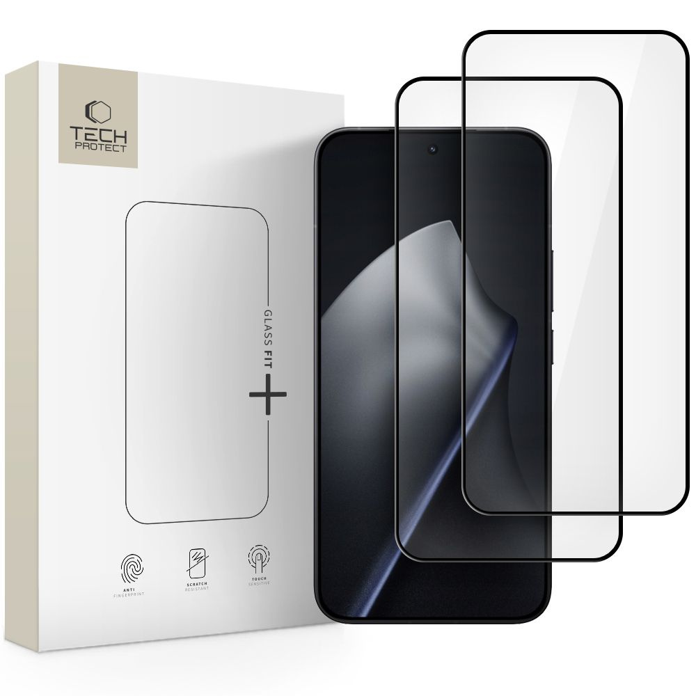 Szkło hartowane na Xiaomi 15T / 15T Pro Glass Fit+ czarne – 2 szt.