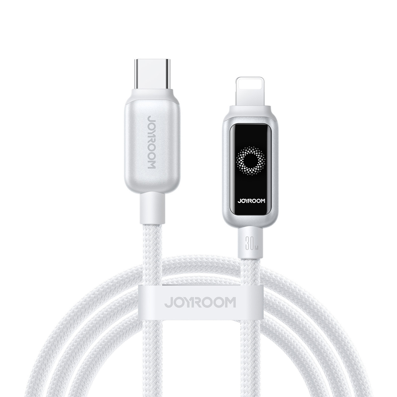 Kabel przewód USB-C – iPhone Lightning 30W 1.2m – biały