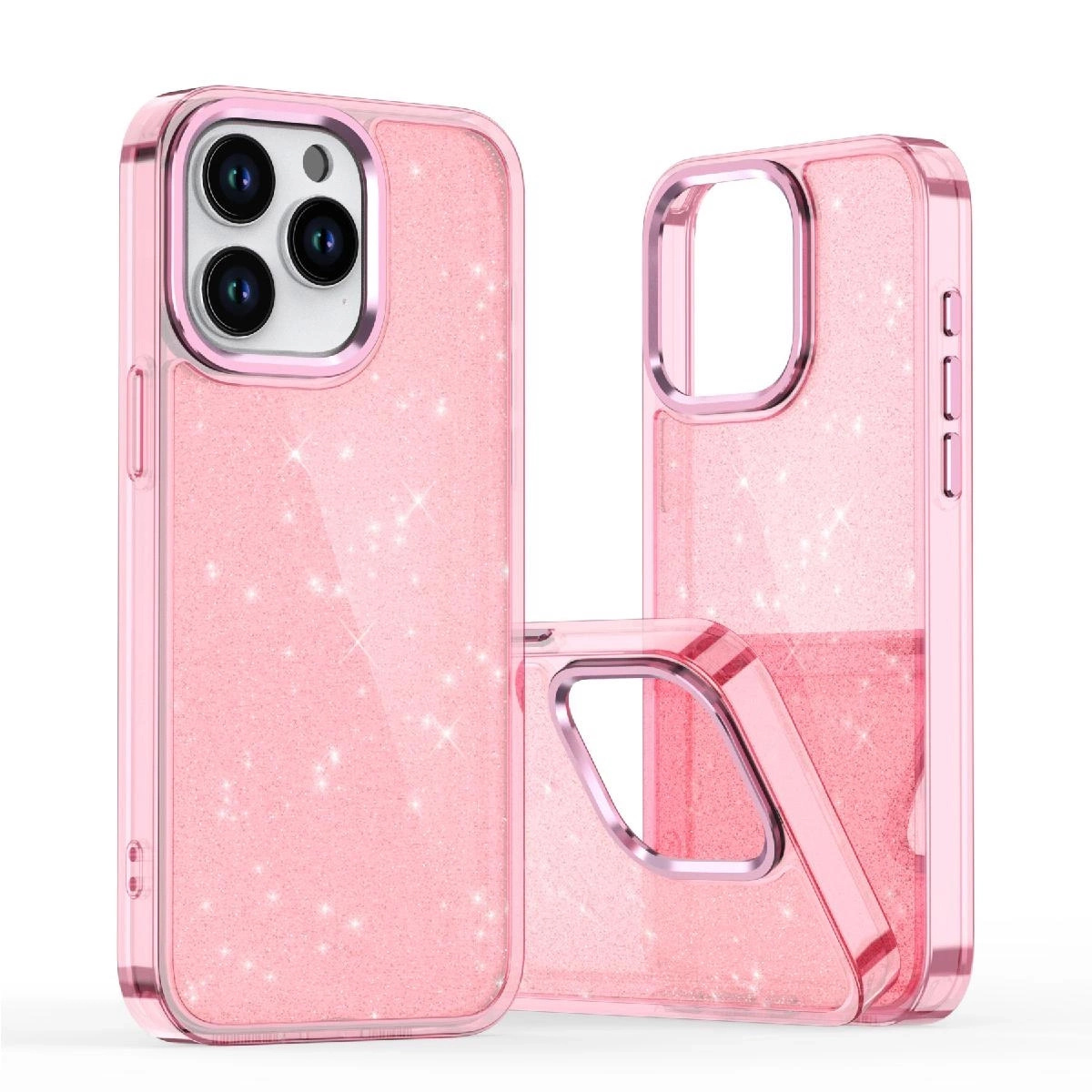 Etui brokatowe na Samsung Galaxy S25 Edge Glitter Case – różowe