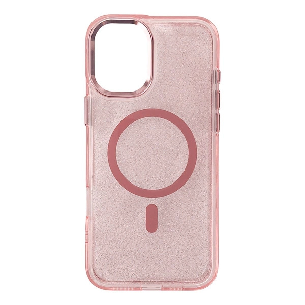 Etui brokatowe na Samsung Galaxy S25 Edge MagSafe Glitter Case – różowe