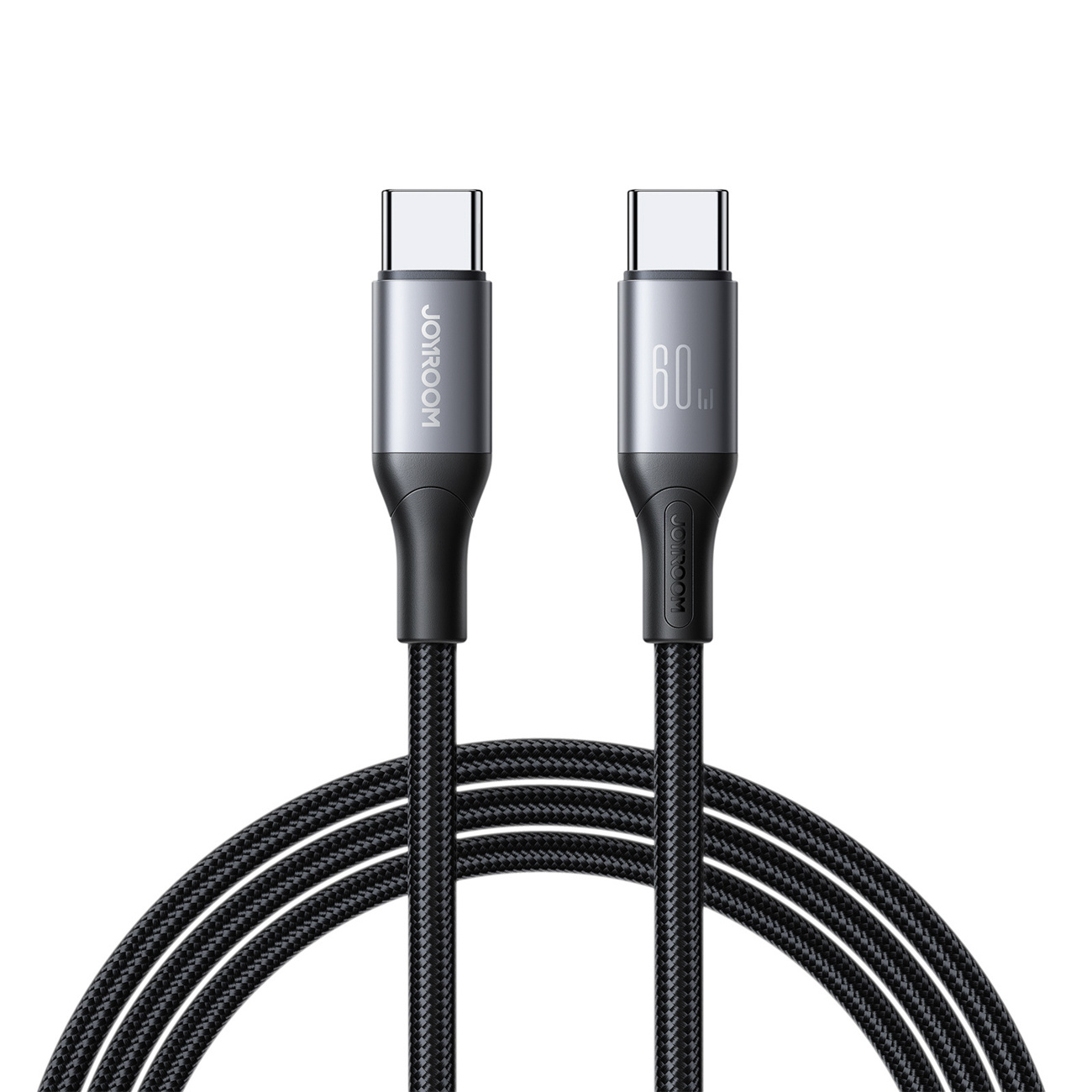 Kabel przewód S-A28 z oplotem USB-C 60W 1m – czarny Kabel przewód S-A28 z oplotem USB-C 60W 1m – czarny