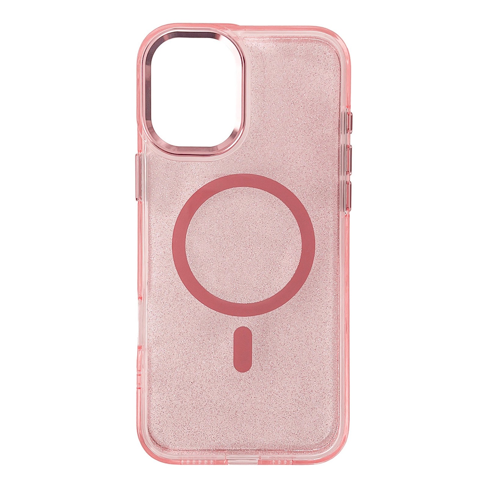 Etui brokatowe na iPhone 17 Pro Max MagSafe Glitter Case – różowe