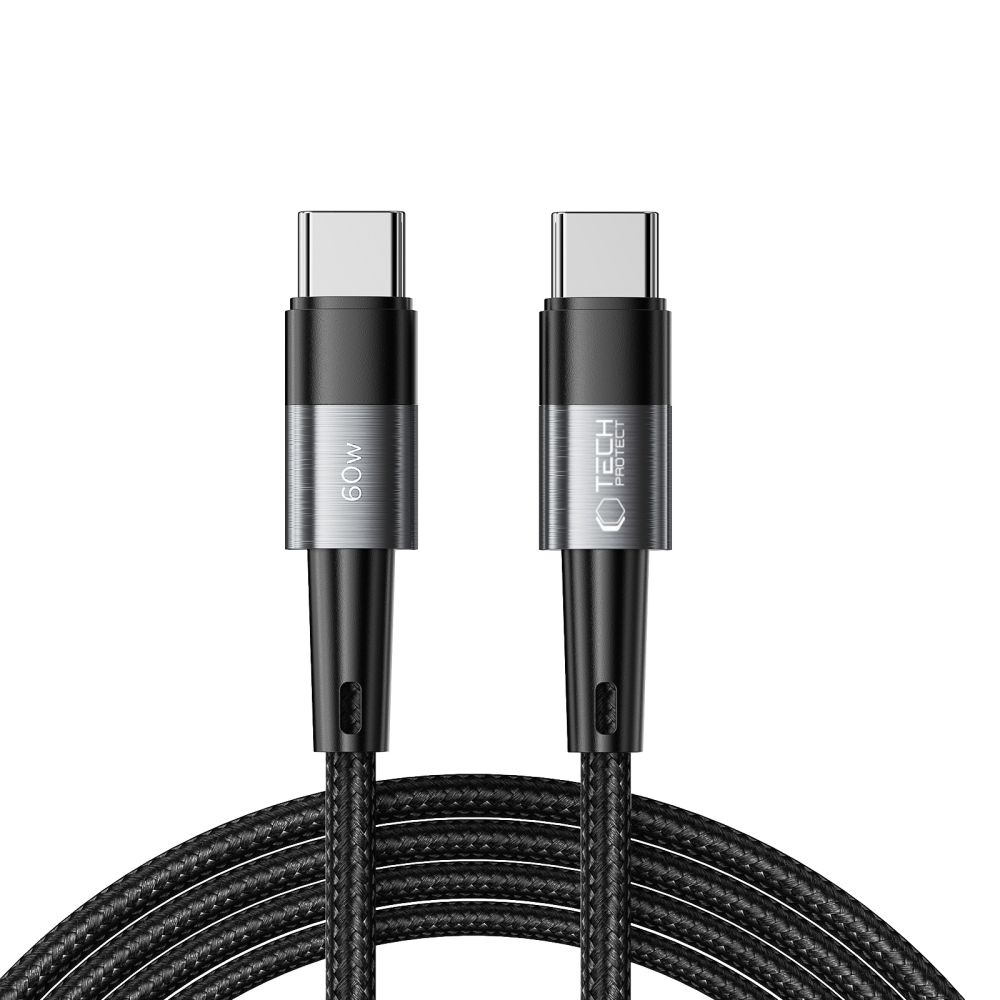 Kabel przewód USB-C UltraBoost PD 60W 3A 2m – szary