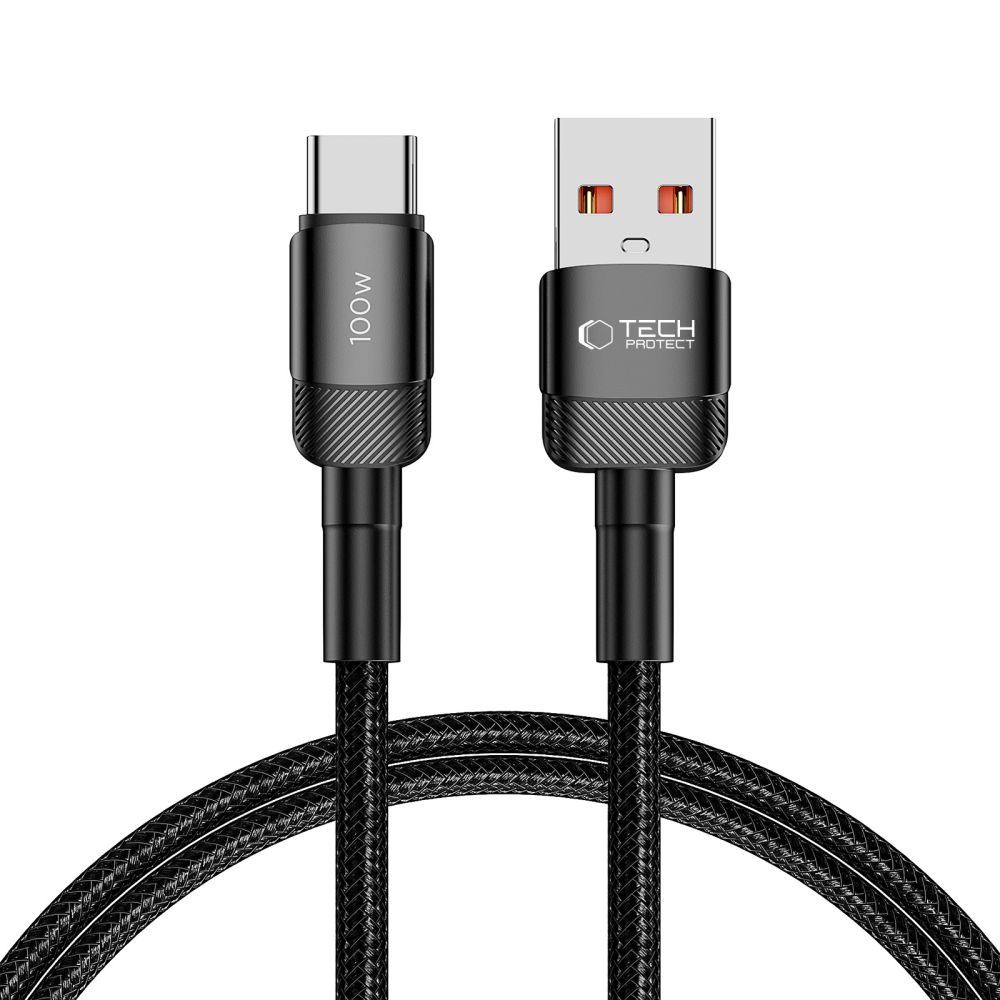 Kabel przewód USB-C – USB-A UltraBoost Evo 100W 5A 1m – czarny