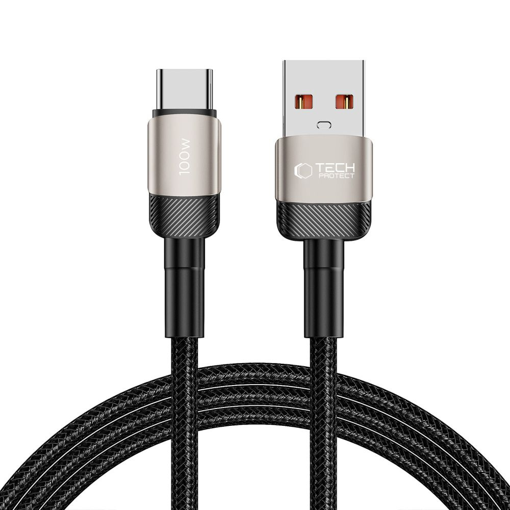 Kabel przewód USB-C – USB-A UltraBoost Evo 100W 5A 2m – tytanowy Kabel przewód USB-C – USB-A UltraBoost Evo 100W 5A 2m – tytanowy