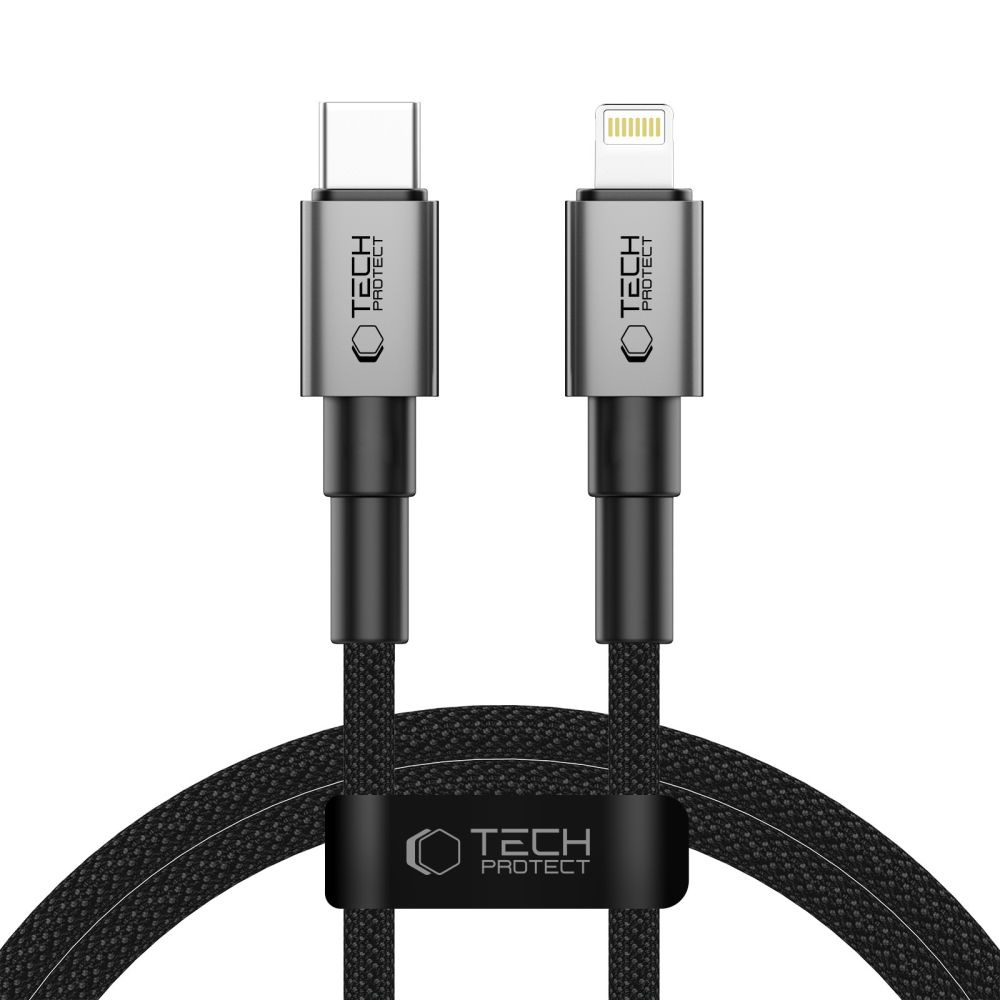 Kabel przewód USB-C – Lightning UltraBoost DNA PD 27W 3A 100 cm – szary