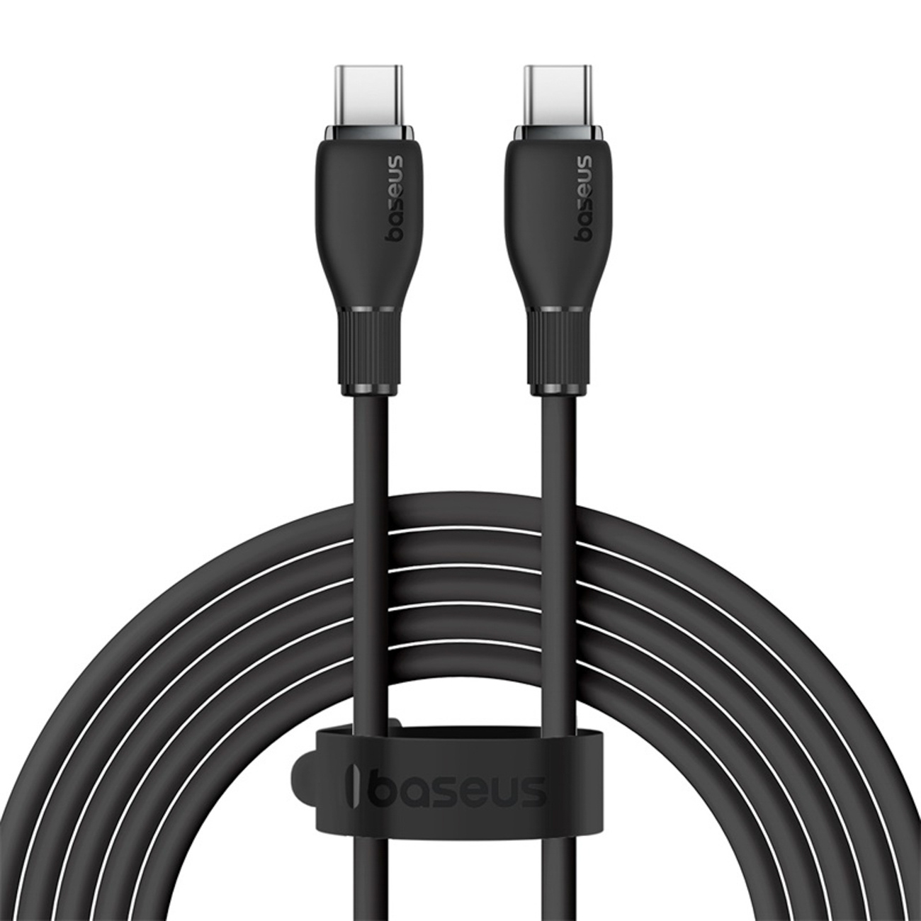 Kabel przewód USB-C Pudding Series 100W 1.2m – czarny Kabel przewód USB-C Pudding Series 100W 1.2m – czarny