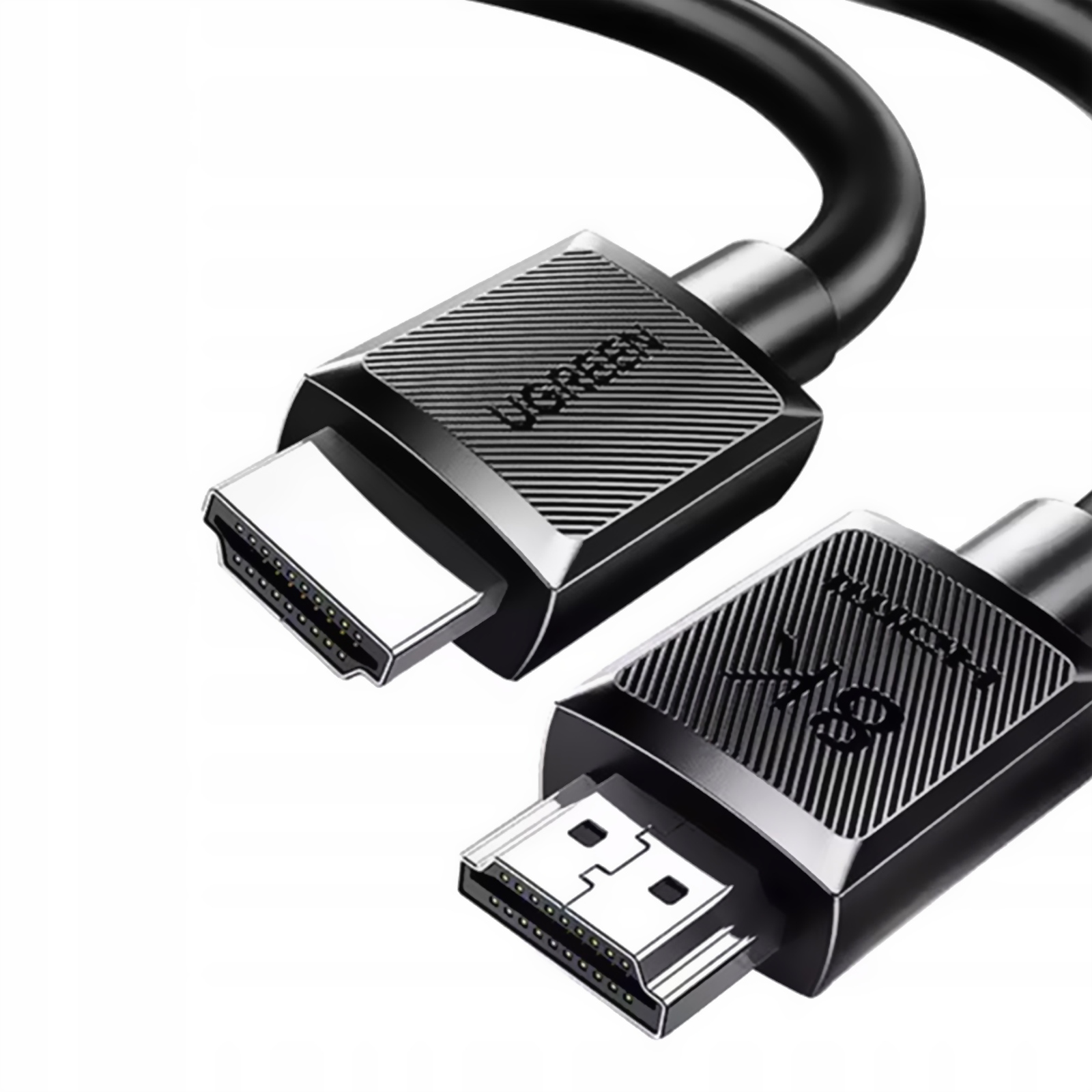 Kabel przewód HDMI do telewizorów monitorów projektorów 8K 60Hz 1m – czarny Kabel przewód HDMI do telewizorów monitorów projektorów 8K 60Hz 1m – czarny
