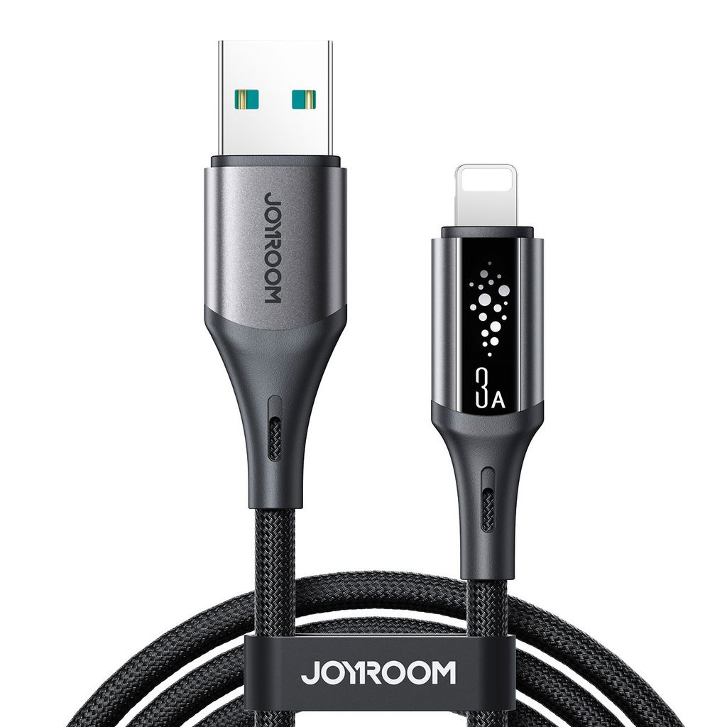 Kabel przewód USB-A – iPhone Lightning S-A60 StarTalk 3A 1.2m – czarny
