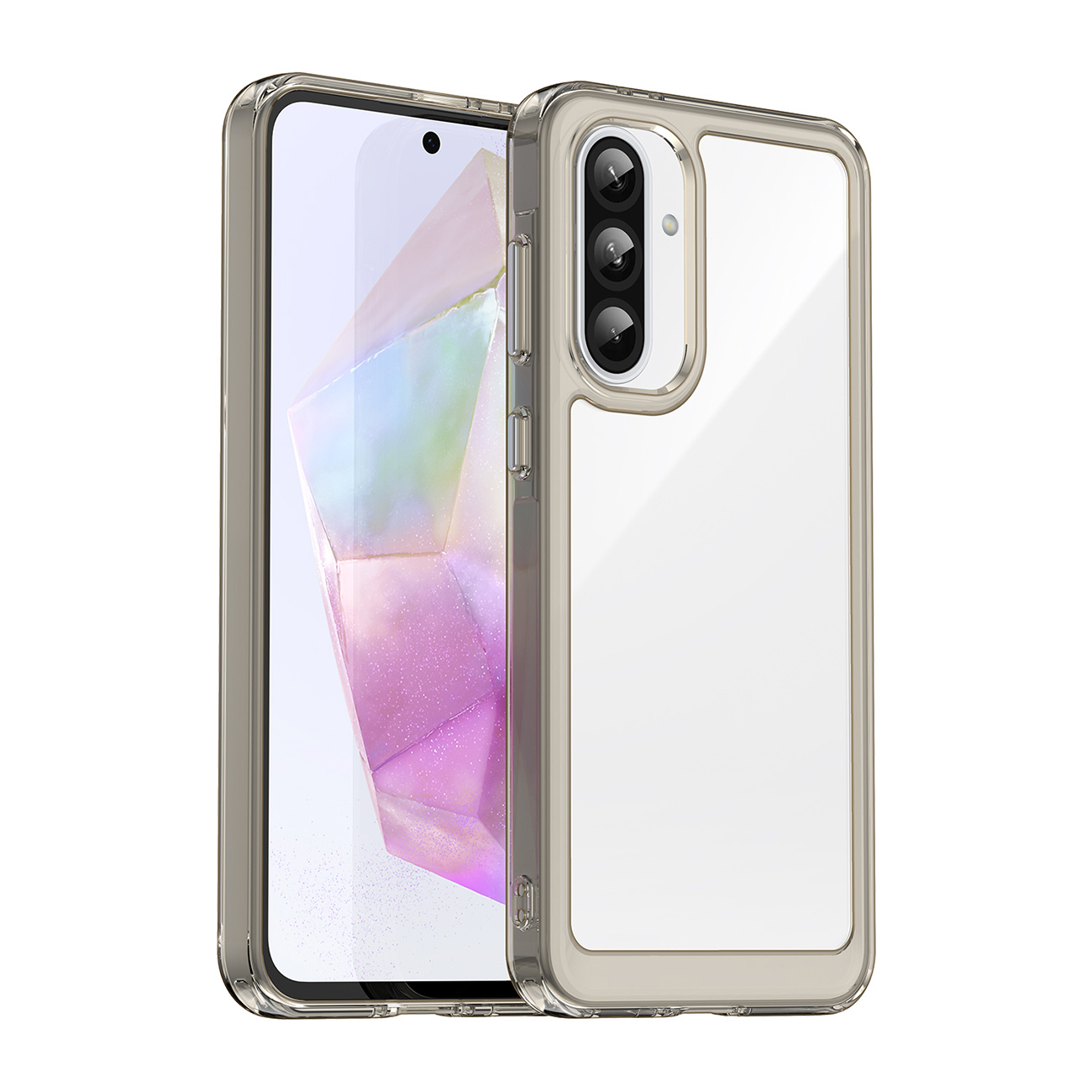 Etui pokrowiec z elastyczną ramką do Samsung Galaxy A56 Outer Space Case – półprzezroczyste Etui pokrowiec z elastyczną ramką do Samsung Galaxy A56 Outer Space Case – półprzezroczyste