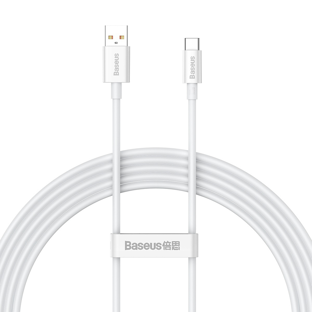 Kabel przewód USB-A – USB-C Superior Series 100W 2m – biały