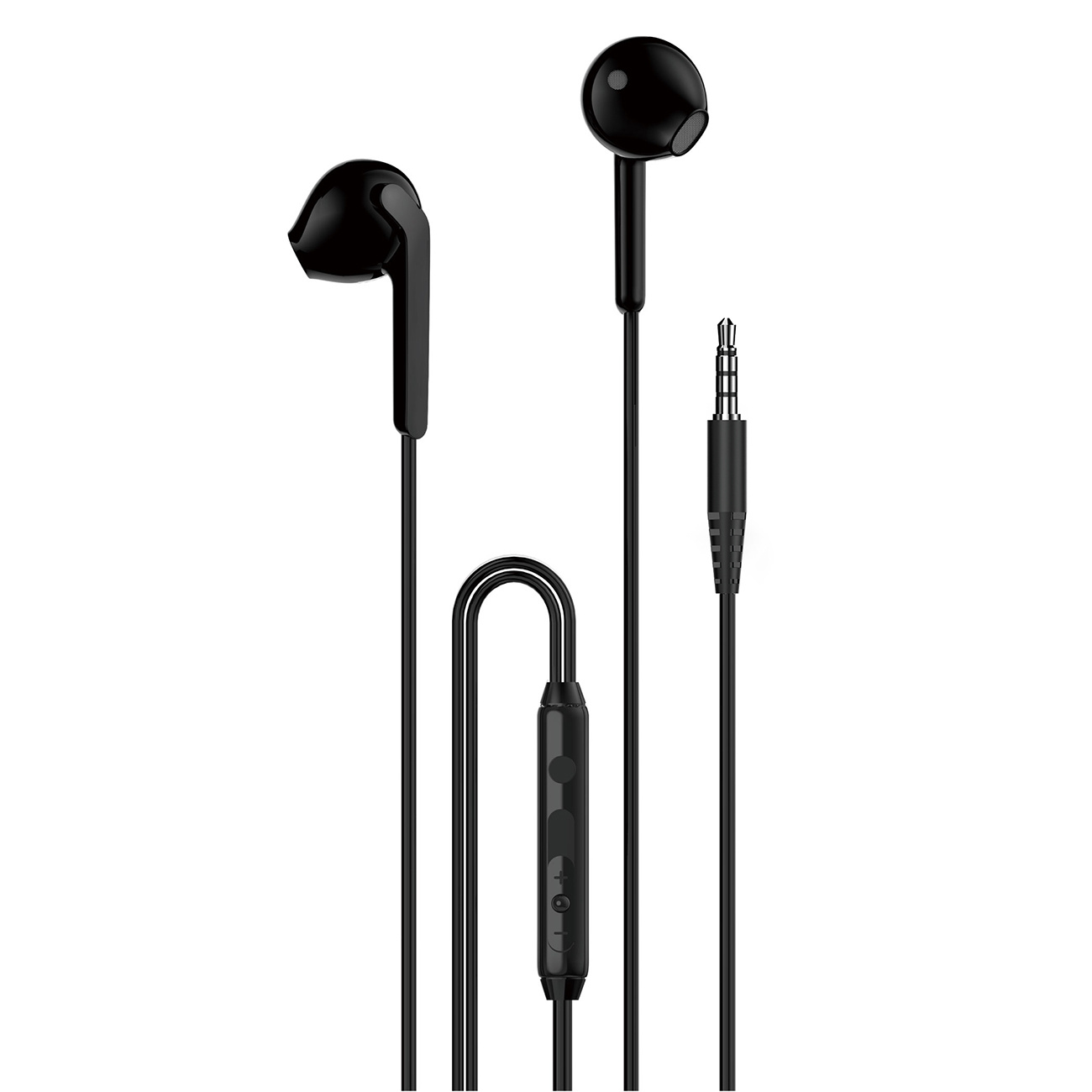 Słuchawki przewodowe dokanałowe mini jack 3.5 mm X3 – czarne Słuchawki przewodowe dokanałowe mini jack 3.5 mm X3 – czarne