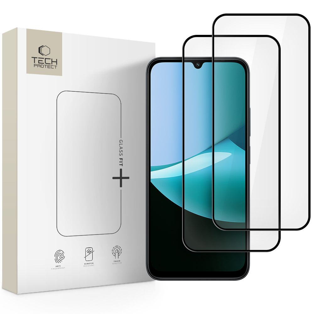 Szkło hartowane na Xiaomi Redmi 15C / Poco C85 Glass Fit+ czarne – 2 szt.
