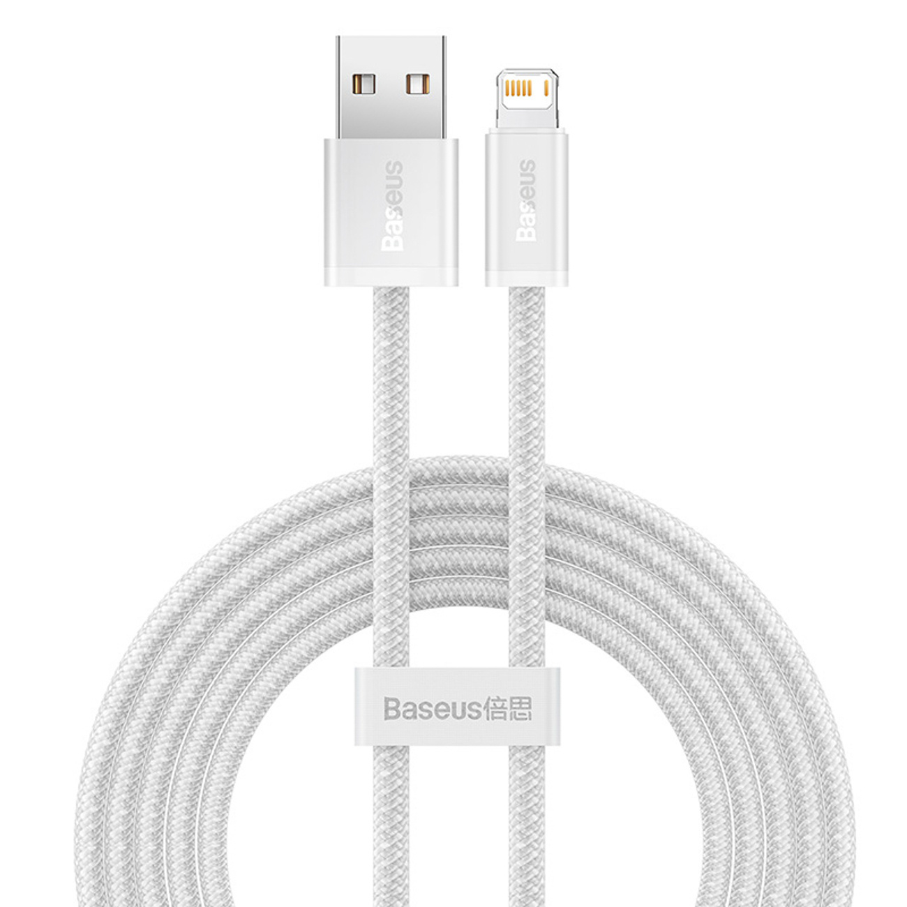 Kabel przewód USB-A – iPhone Lightning Dynamic Series 2.4A 2m – biały
