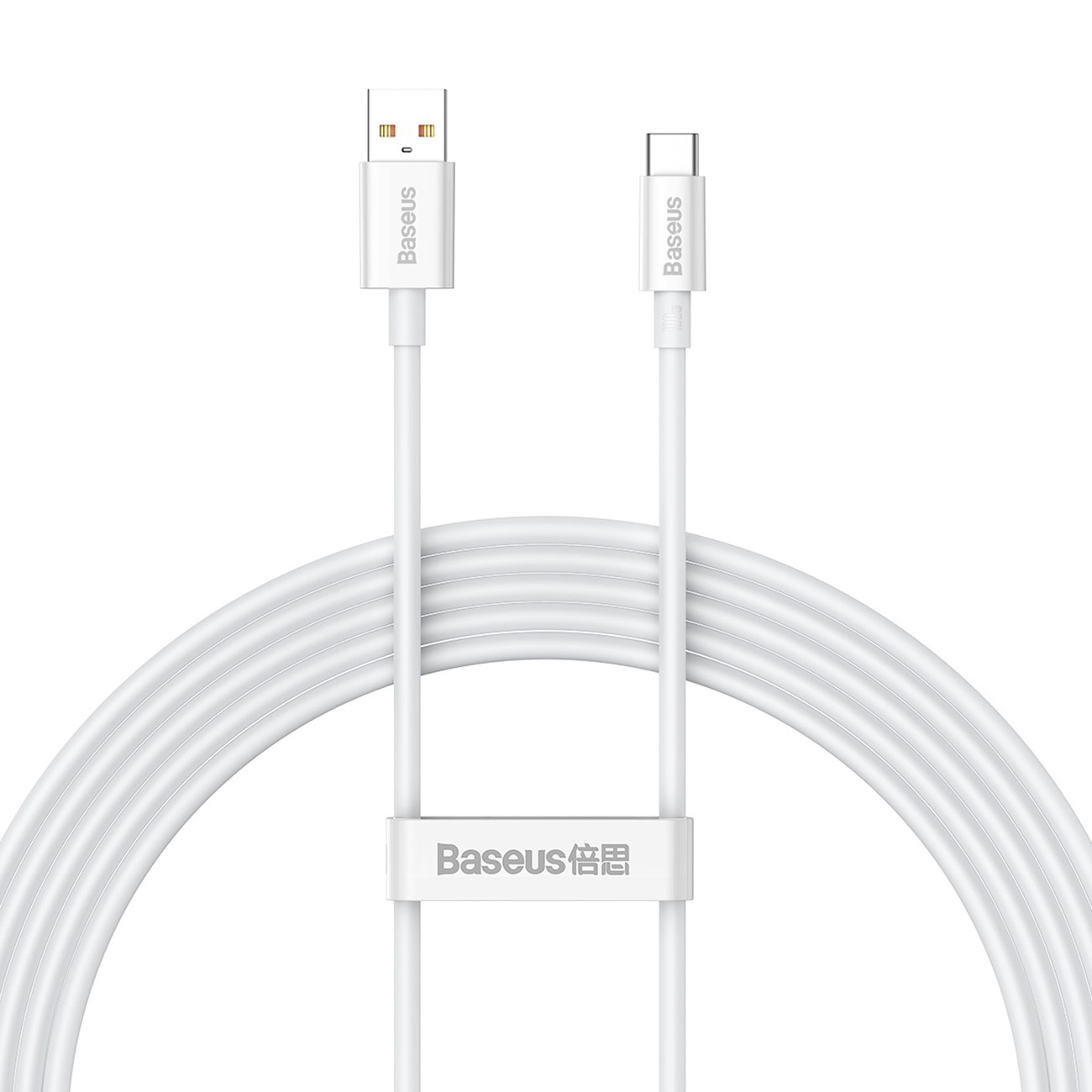 Kabel przewód USB-A – USB-C Superior Series 100W 1m – biały