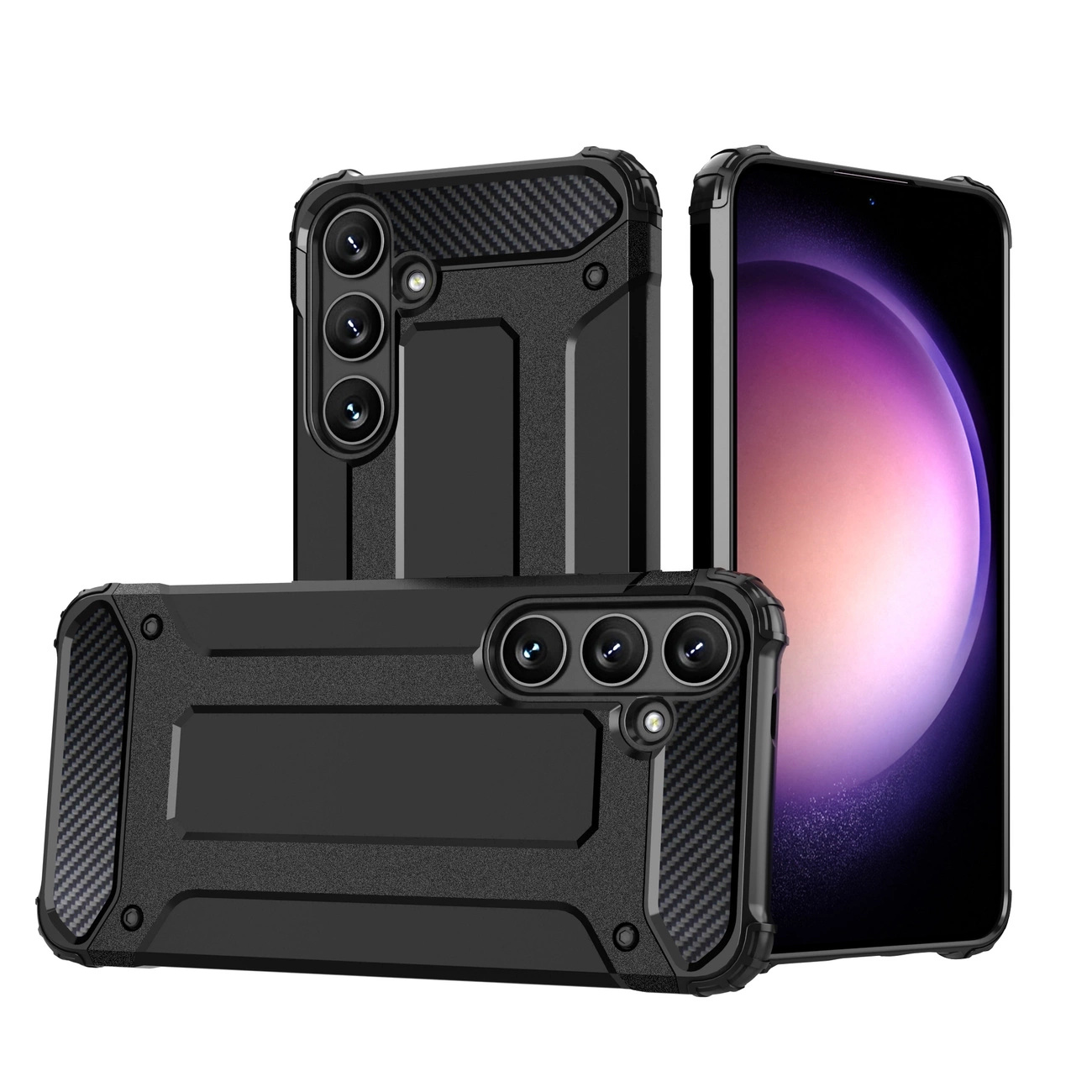 Etui pancerne case do Samsung Galaxy S25+ Hybrid Armor – czarny Etui pancerne case do Samsung Galaxy S25+ Hybrid Armor – czarny