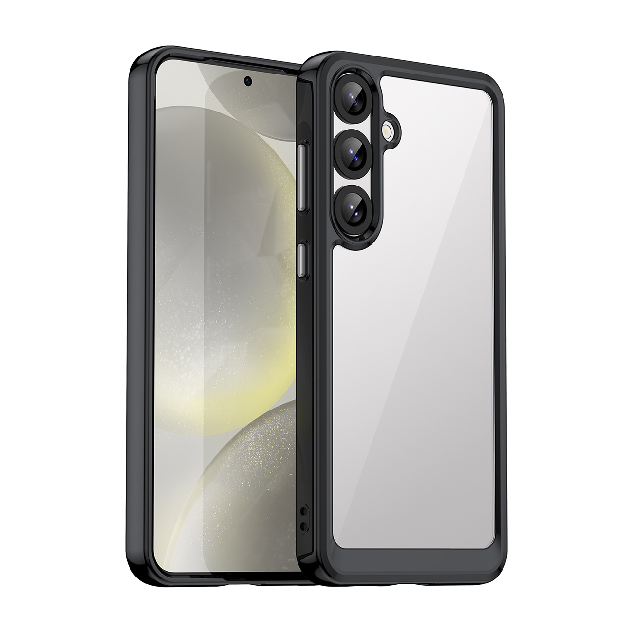 Etui silikonowe z żelową ramką do Samsung Galaxy S25+ Outer Space Case – czarny