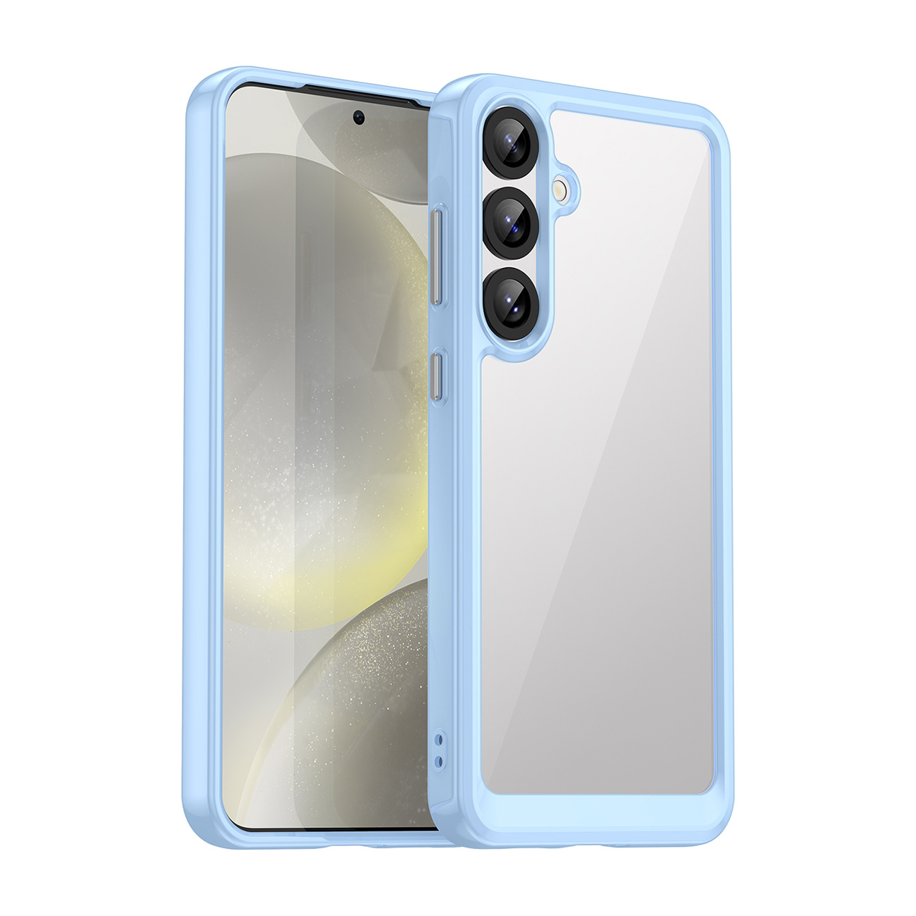 Etui silikonowe z żelową ramką do Samsung Galaxy S25+ Outer Space Case – niebieski Etui silikonowe z żelową ramką do Samsung Galaxy S25+ Outer Space Case – niebieski