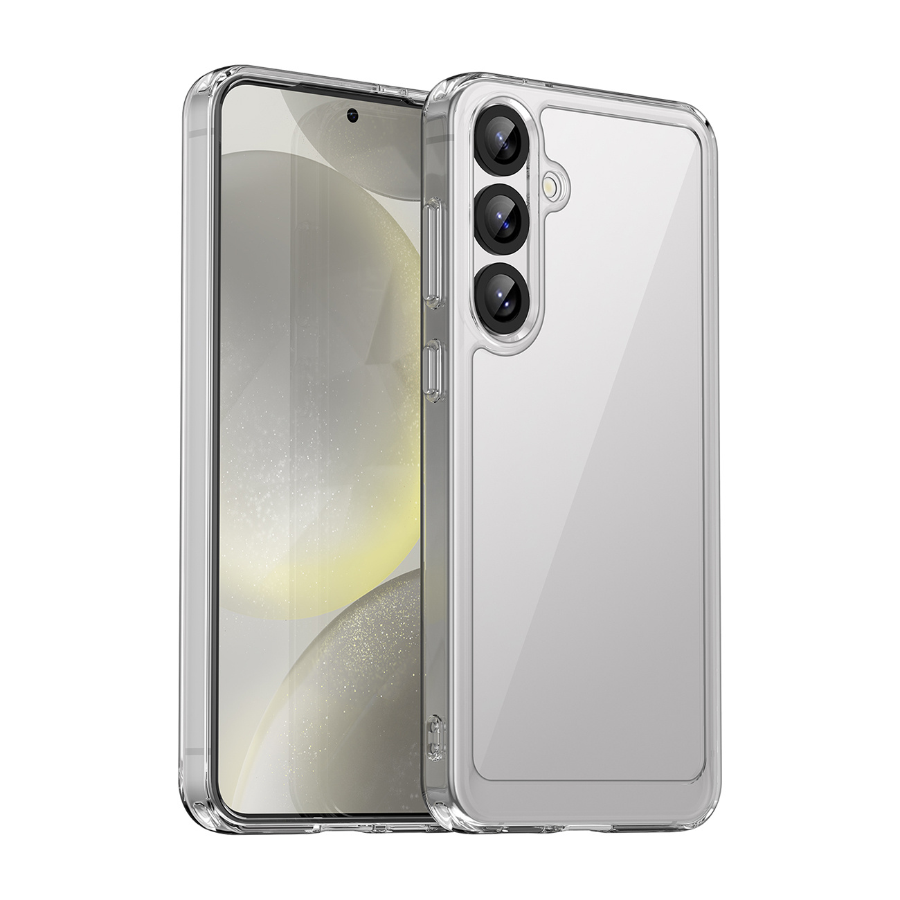Etui silikonowe z żelową ramką do Samsung Galaxy S25+ Outer Space Case – przezroczyste